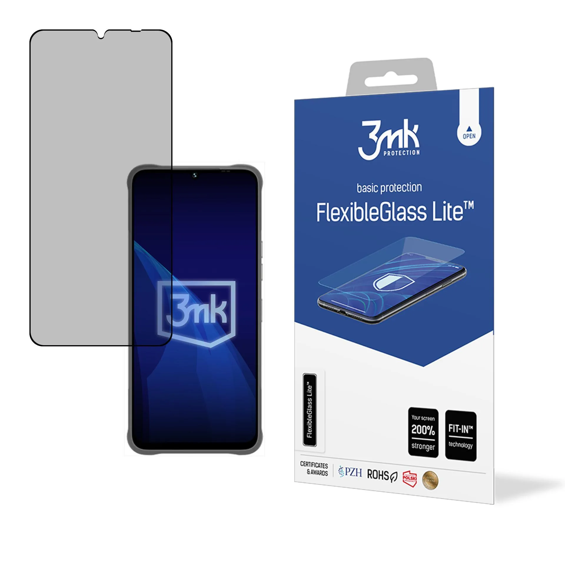 Nerozbitné hybridní sklo na MyPhone Hammer Blade Va 5G - 3mk FlexibleGlass Lite