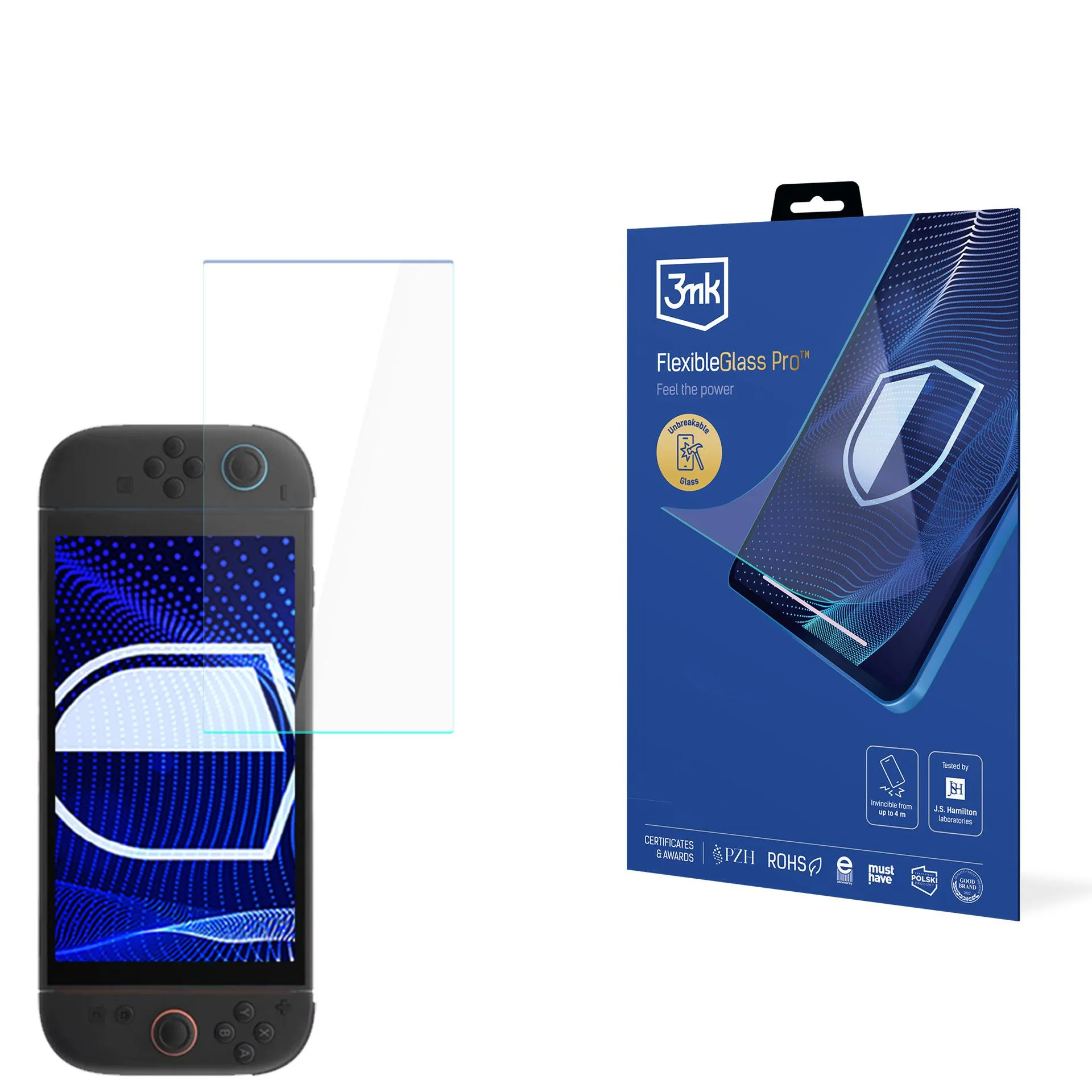 Nedestruktivní sklo pro Nintendo Switch 2 - 3mk FlexibleGlass Pro