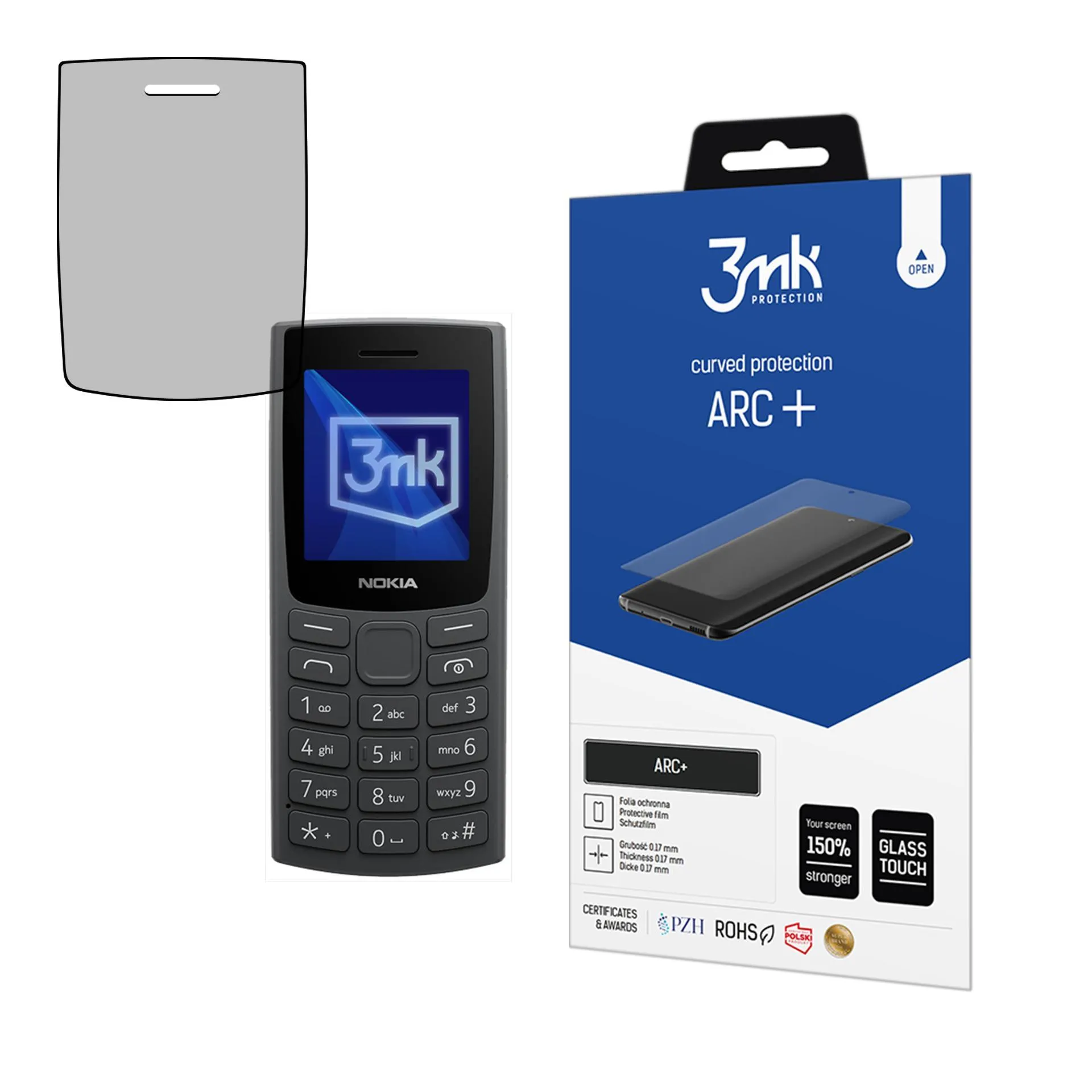 Ochranná fólie na Nokia 105 (2023) - 3mk ARC+