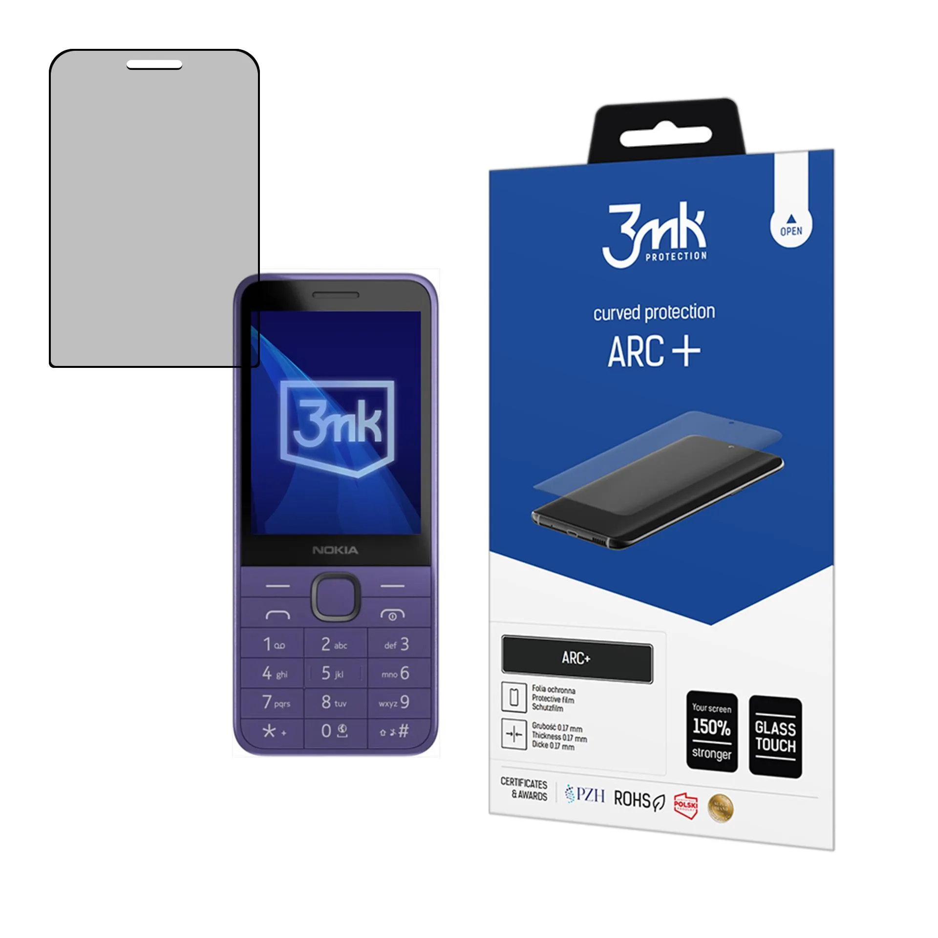 Ochranná fólie na Nokia 235 4G / 215 4G - 3mk ARC+