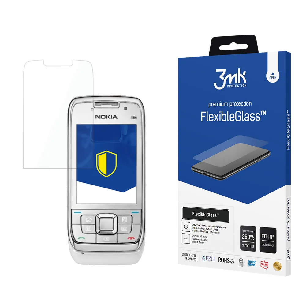 Nerozbitné hybridní sklo na Nokia E66 - 3mk FlexibleGlass™