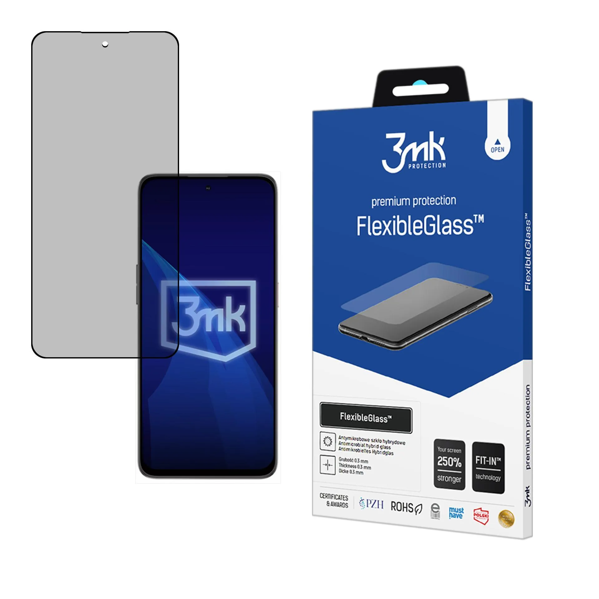 Hybridní nerozbitné sklo na Nubia Neo 2 5G - 3mk FlexibleGlass™
