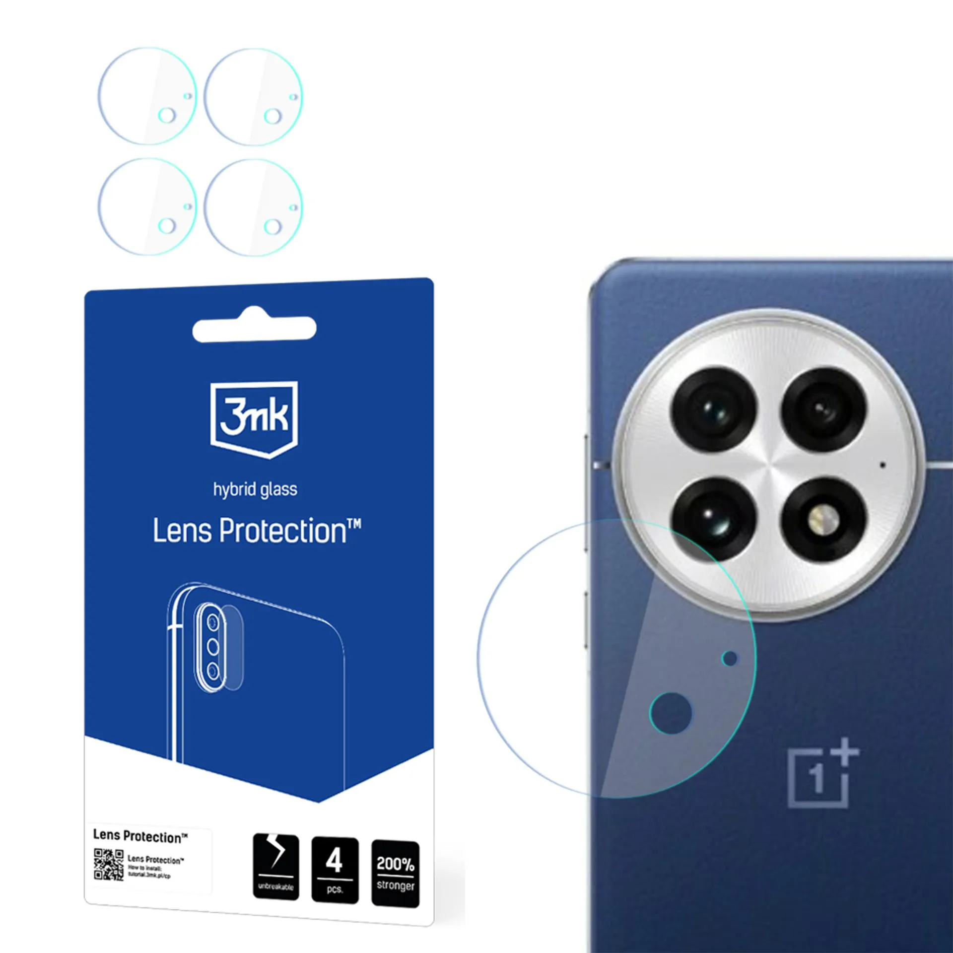 Sklo na objektiv fotoaparátu pro OnePlus 13 - 3mk Lens Protection