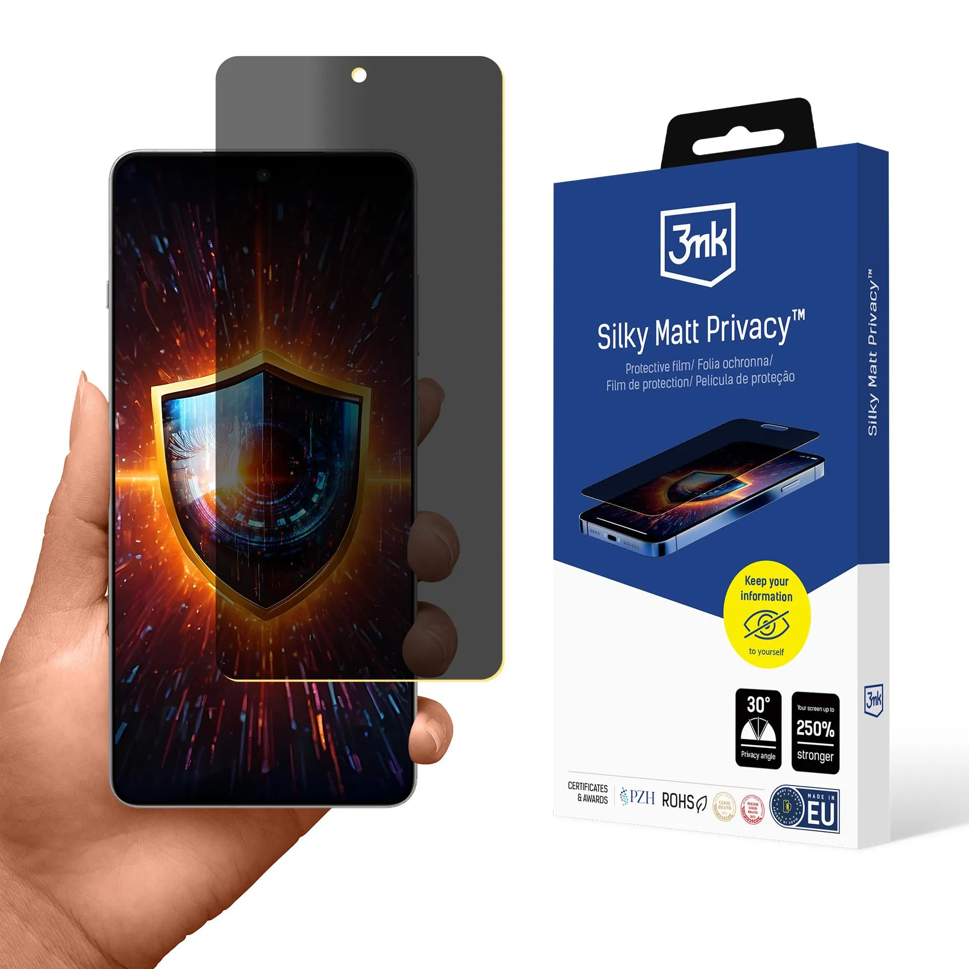Fólie pro soukromí na OnePlus 13R - 3mk Silky Matt Privacy