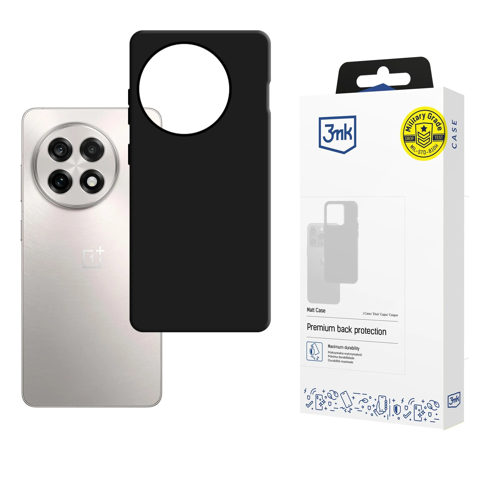 Pouzdro na OnePlus 13R/ACE 5 - 3mk Matt Case Černá