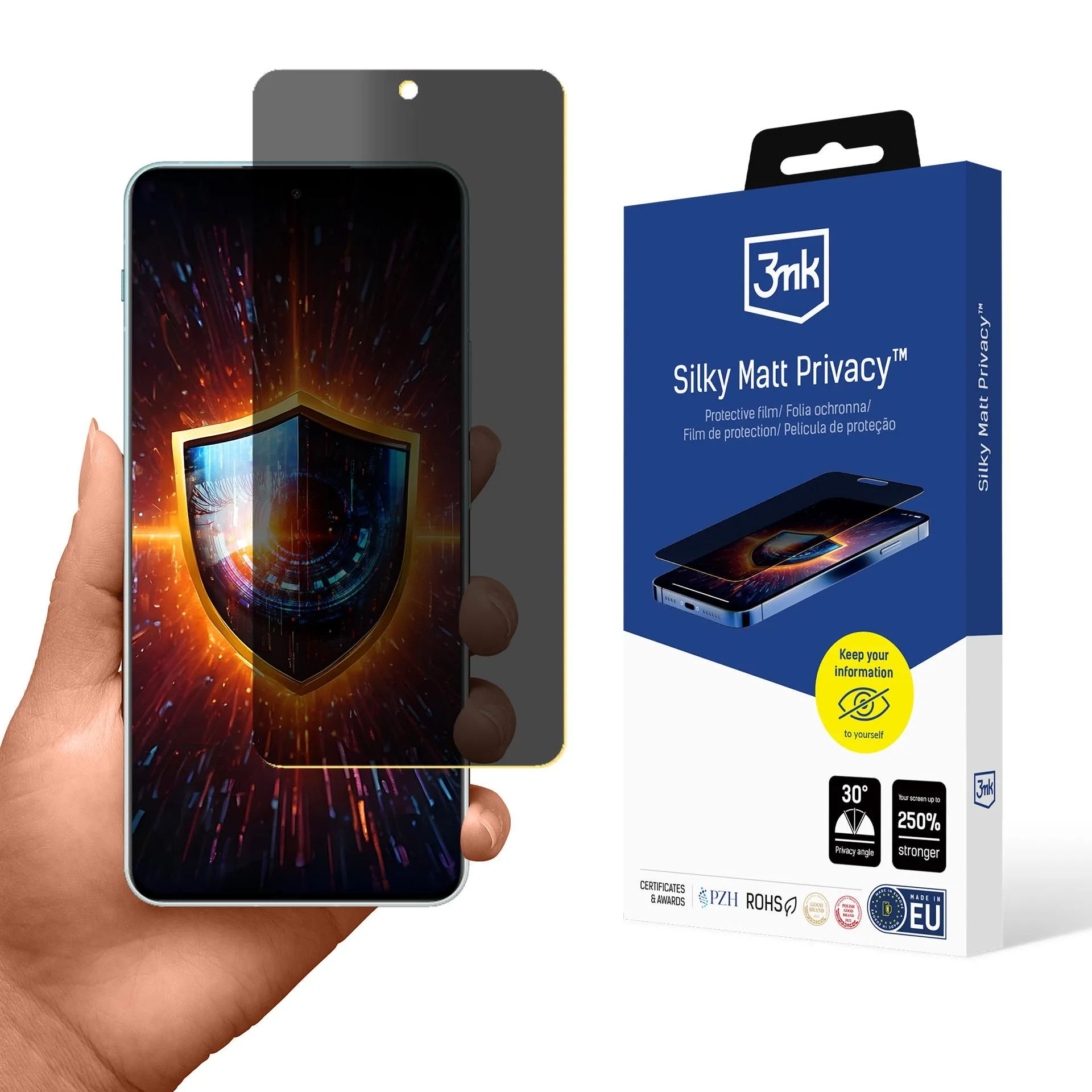 Fólie pro soukromí na OnePlus Nord 4 - 3mk Silky Matt Privacy