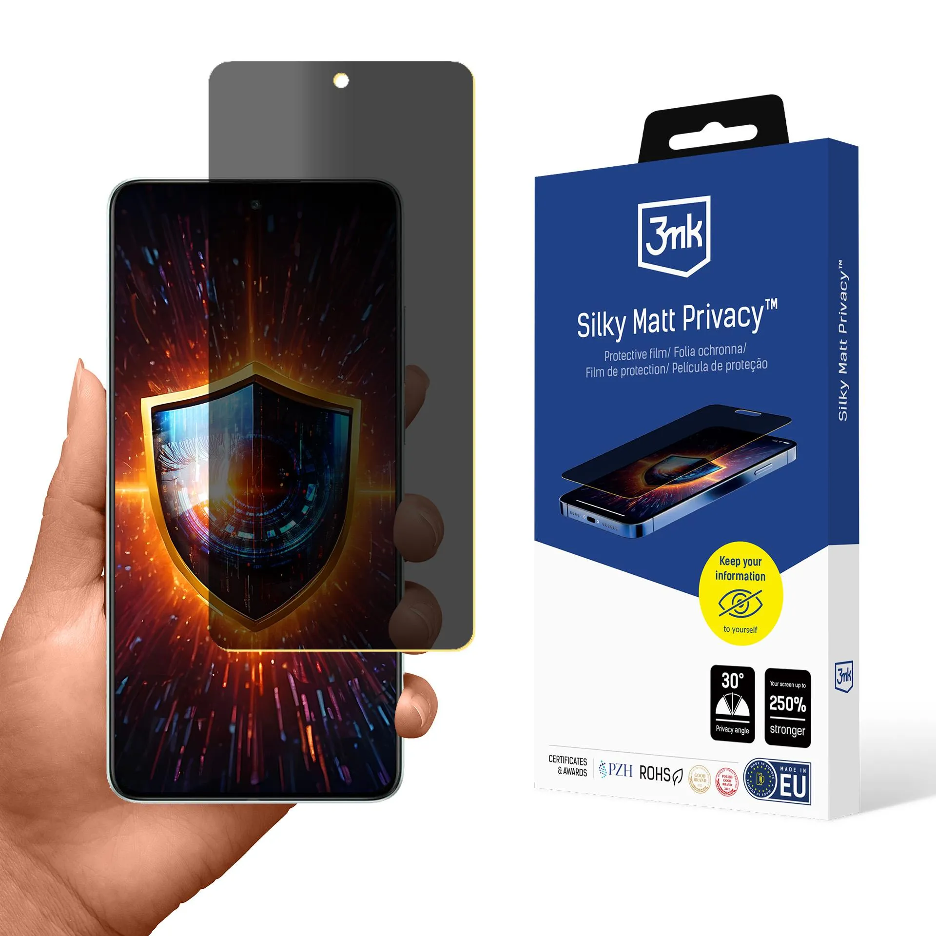 Fólie pro soukromí na OnePlus Nord CE 4 - 3mk Silky Matt Privacy