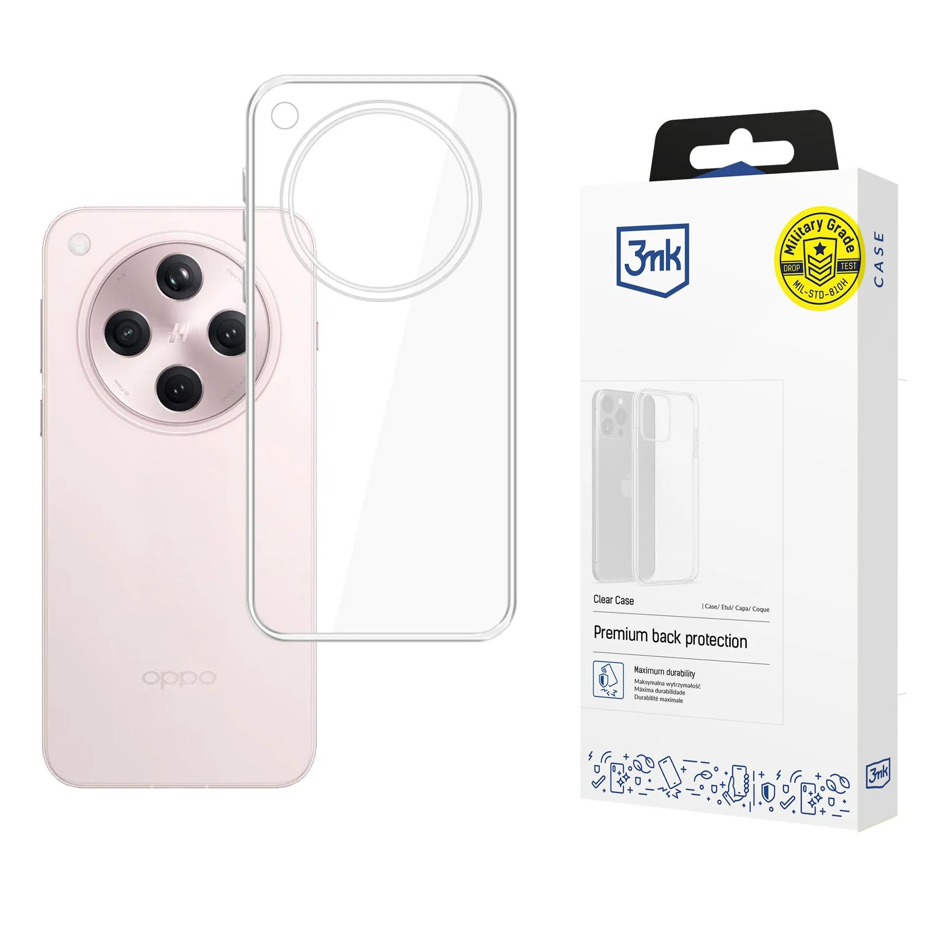 Pouzdro na Oppo Find X8 - 3mk Clear Case