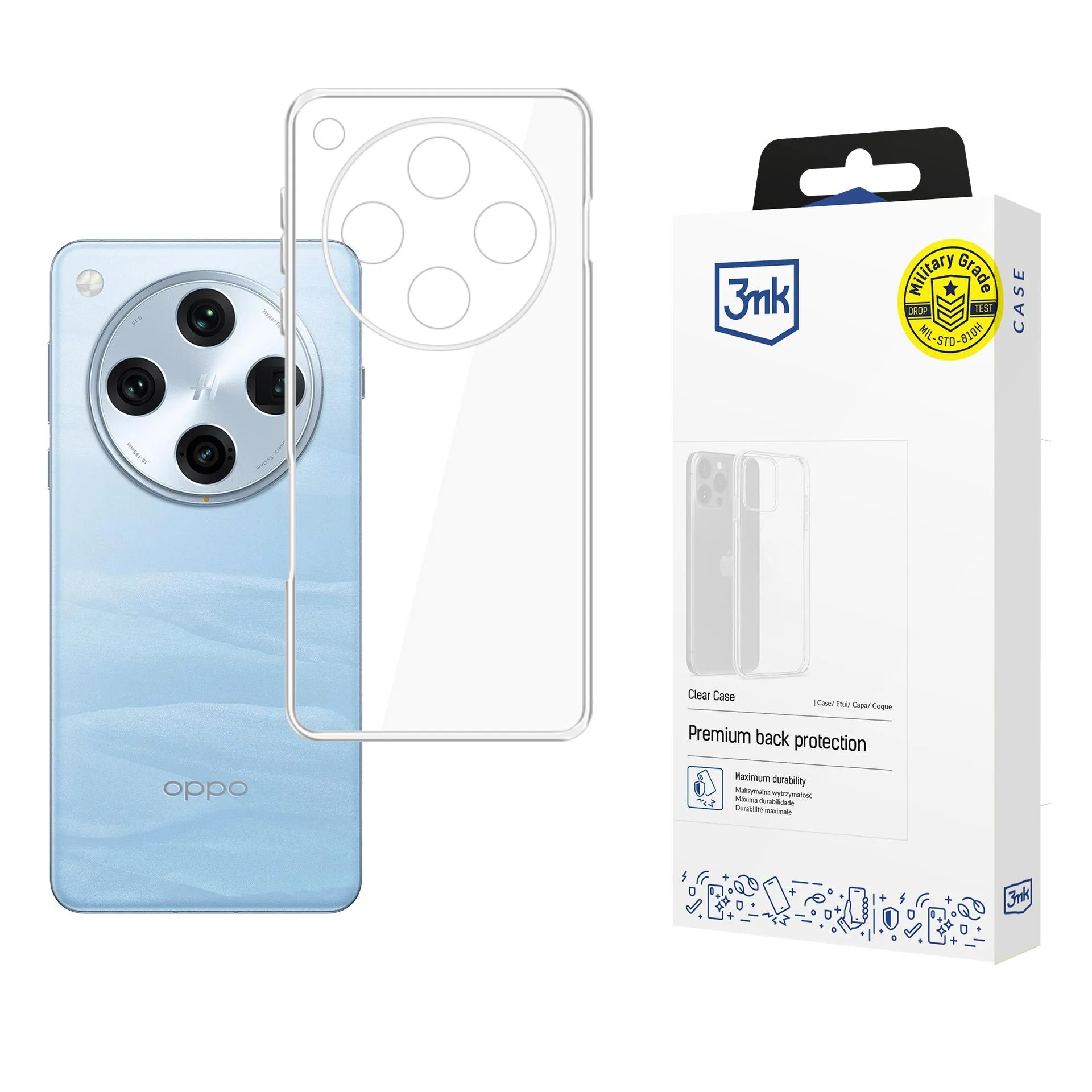 Pouzdro na Oppo Find X8 Pro - 3mk Clear Case