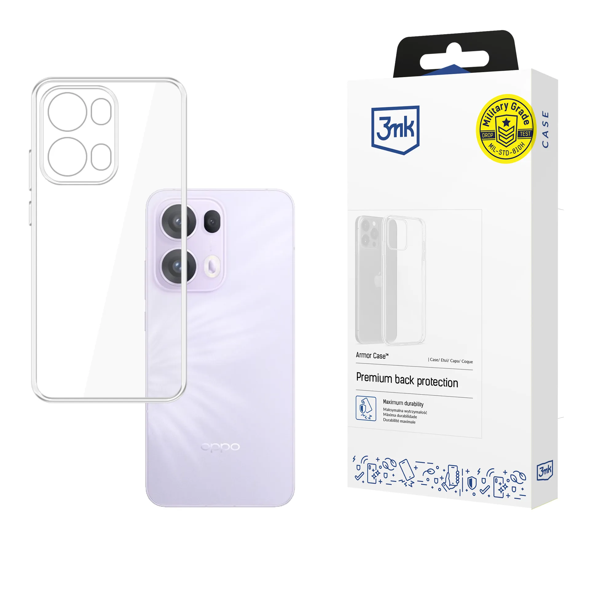 Pouzdro na Oppo Reno 13 Pro - 3mk Clear Case