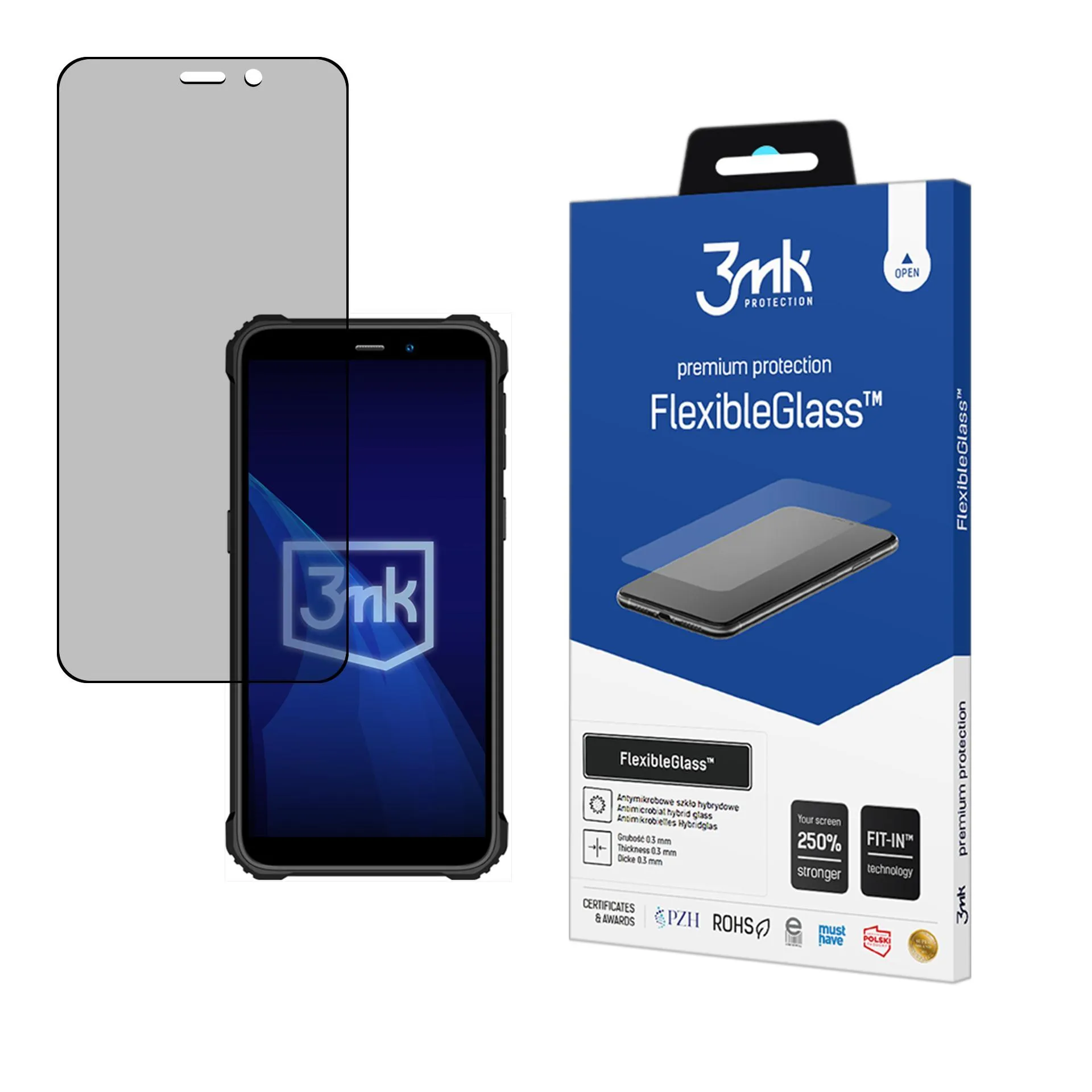 Hybridní nerozbitné sklo na Oukitel G2 - 3mk FlexibleGlass™