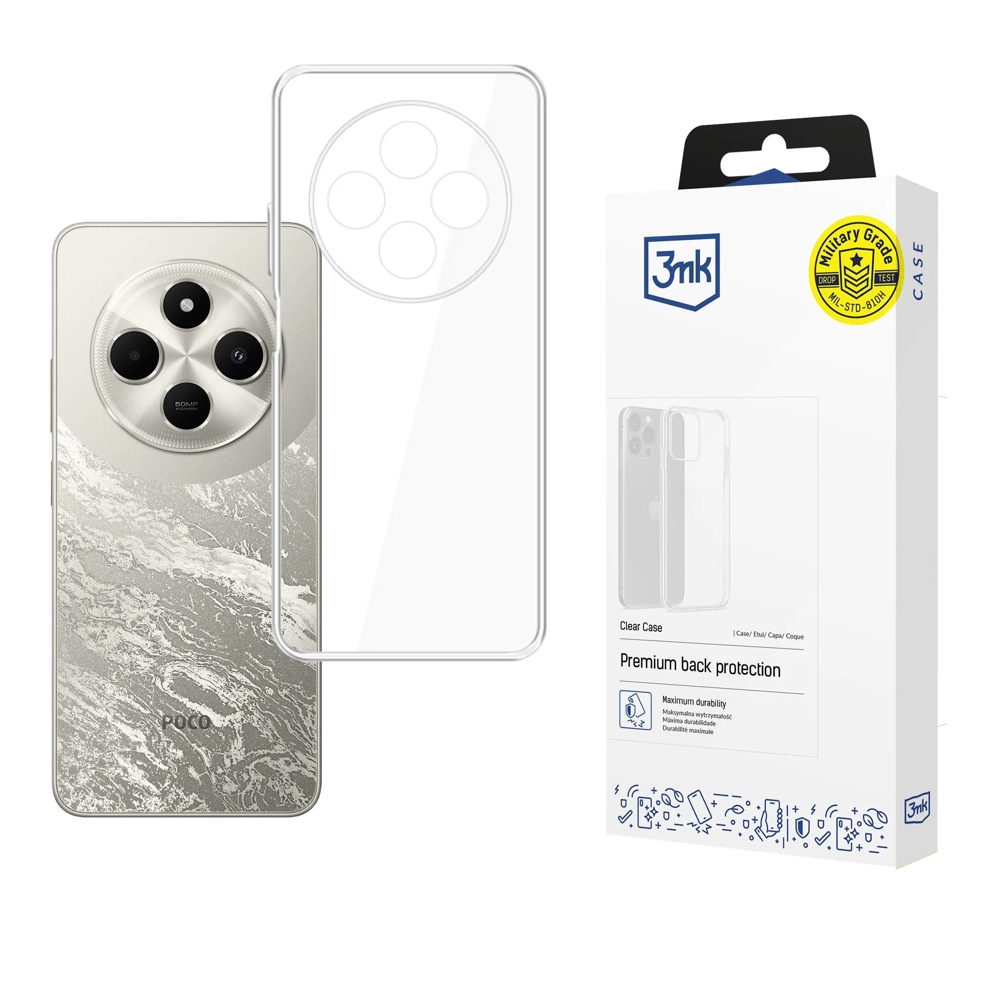 Pouzdro na POCO C75 - 3mk Clear Case