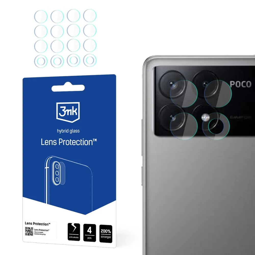 Sklo na objektiv fotoaparátu pro Poco X6 Pro 5G - 3mk Lens Protection