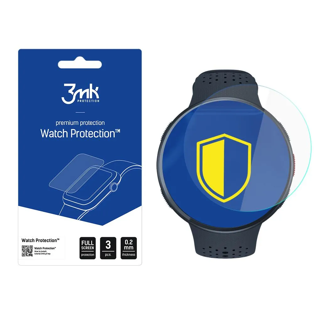 Ochranné sklo na displej chytrých hodinek Polar Pacer Pro - 3mk Watch Protection