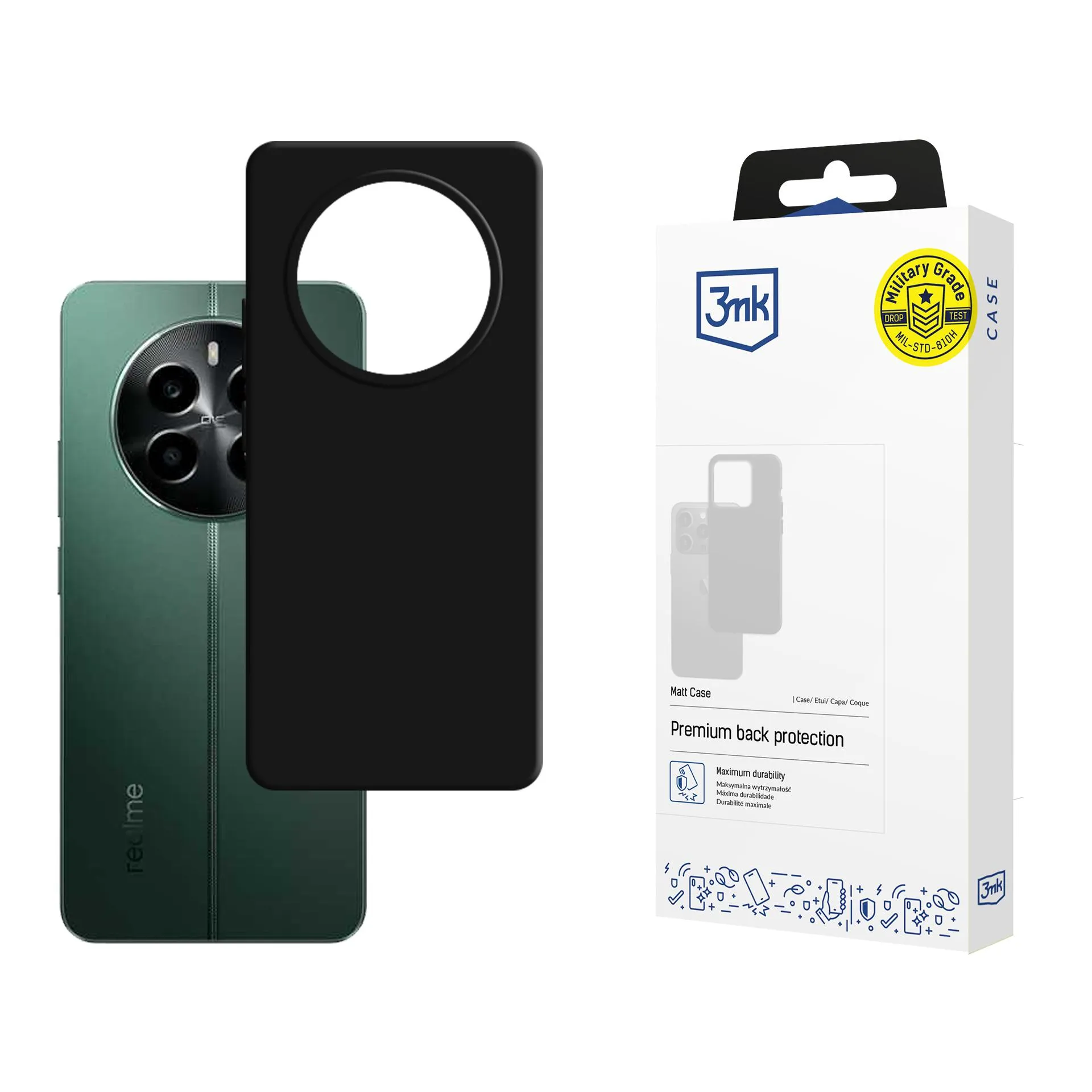 Pouzdro na Realme 13 4G - 3mk Matt Case Černá