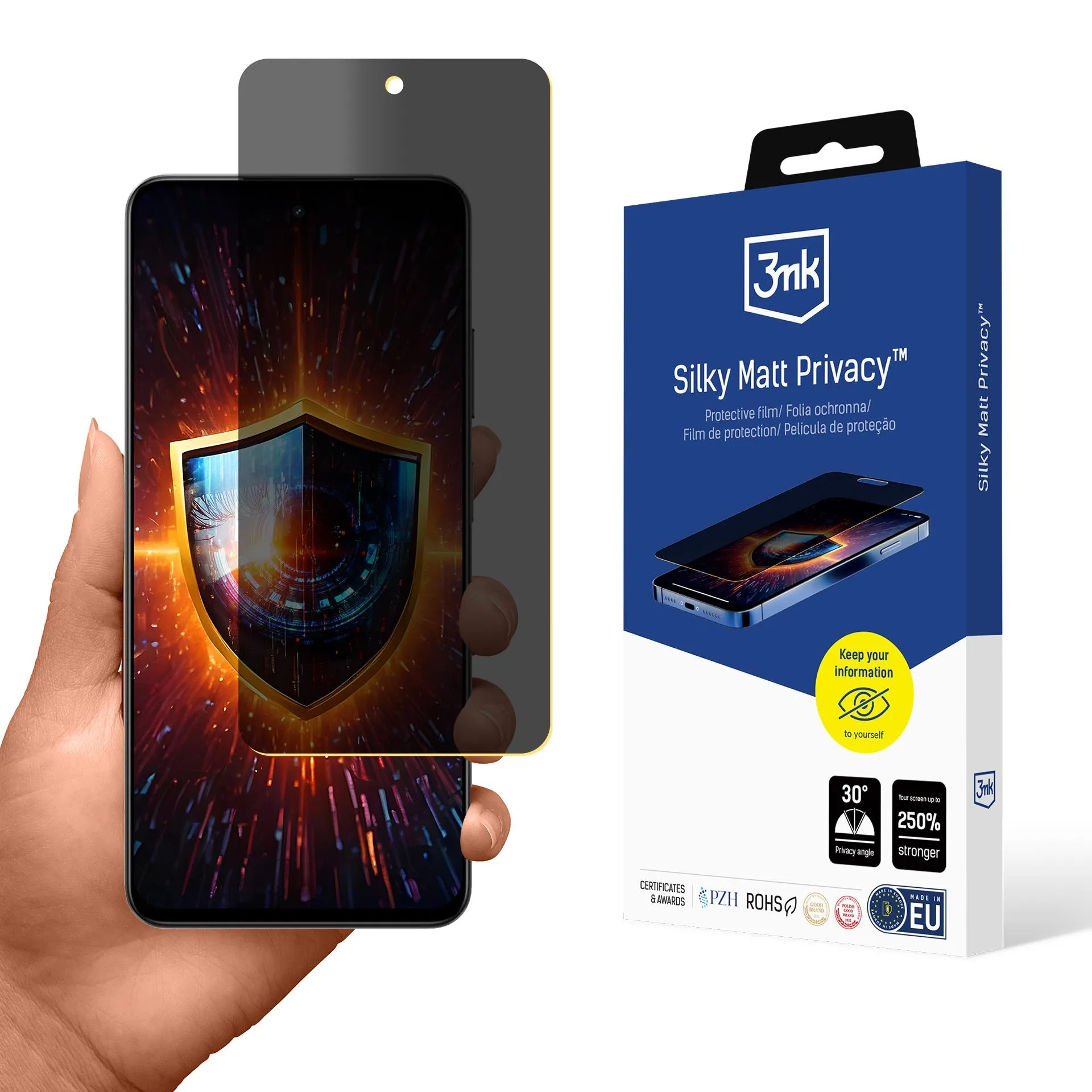 Fólie pro soukromí na Realme 14x - 3mk Silky Matt Privacy