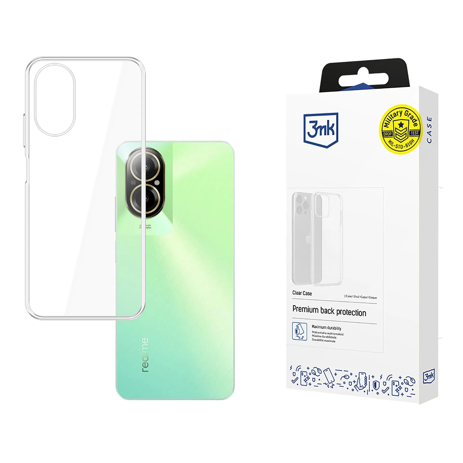 Pouzdro na Realme C67 - 3mk Clear Case