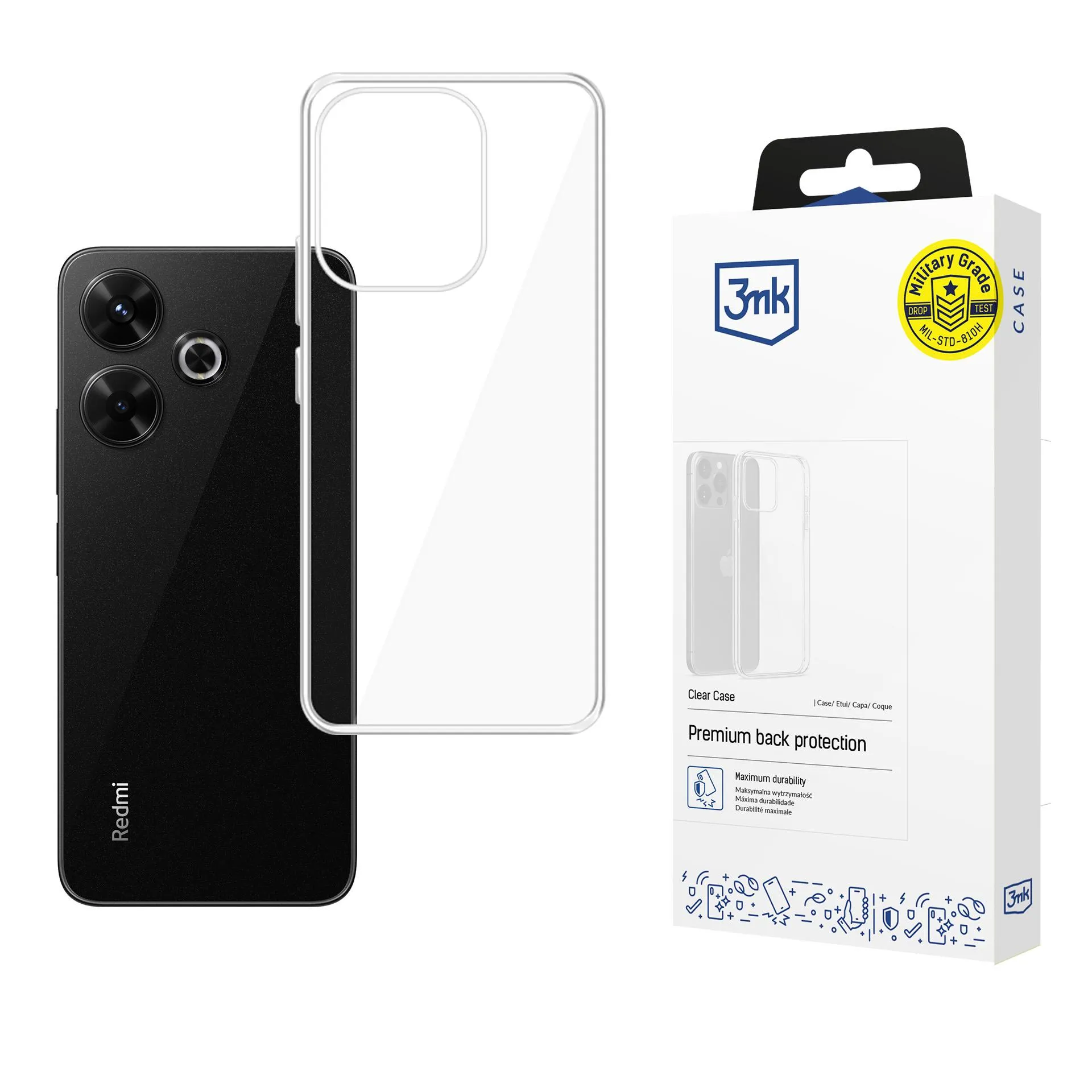 Pouzdro na Redmi 13 4G/5G - 3mk Clear Case