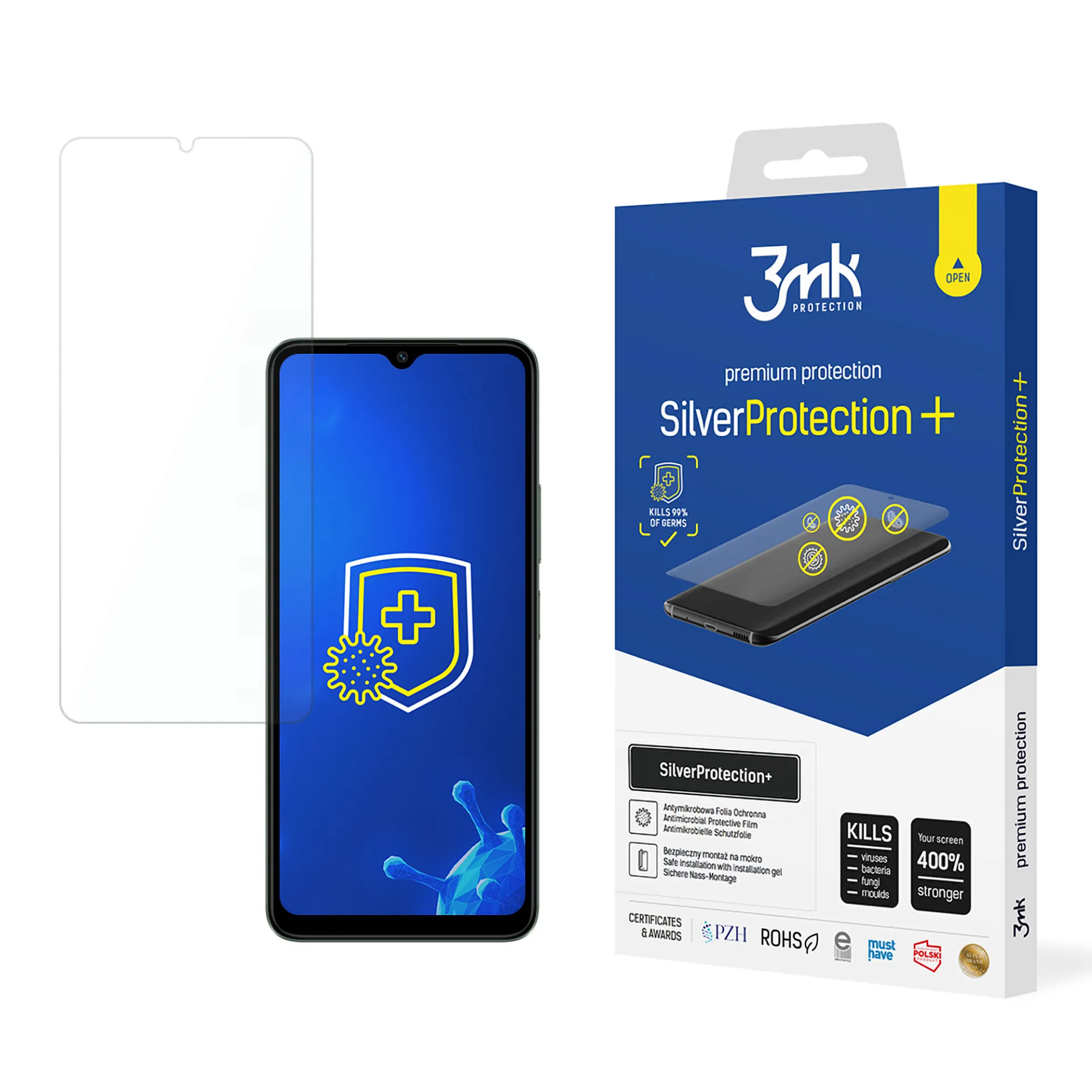Antinárazová ochranná fólie na Redmi A3 - 3mk SilverProtection+