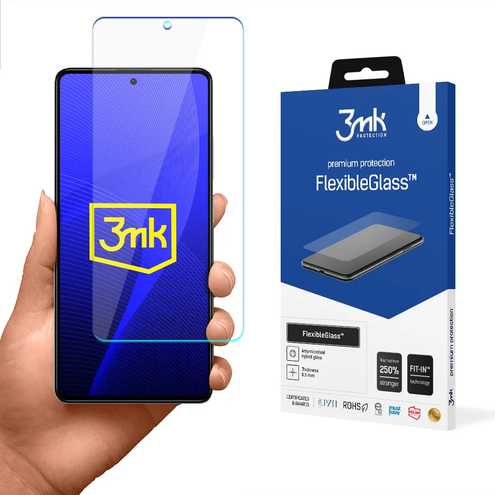 Nerozbitné hybridní sklo na Redmi Note 12 4G - 3mk FlexibleGlass™