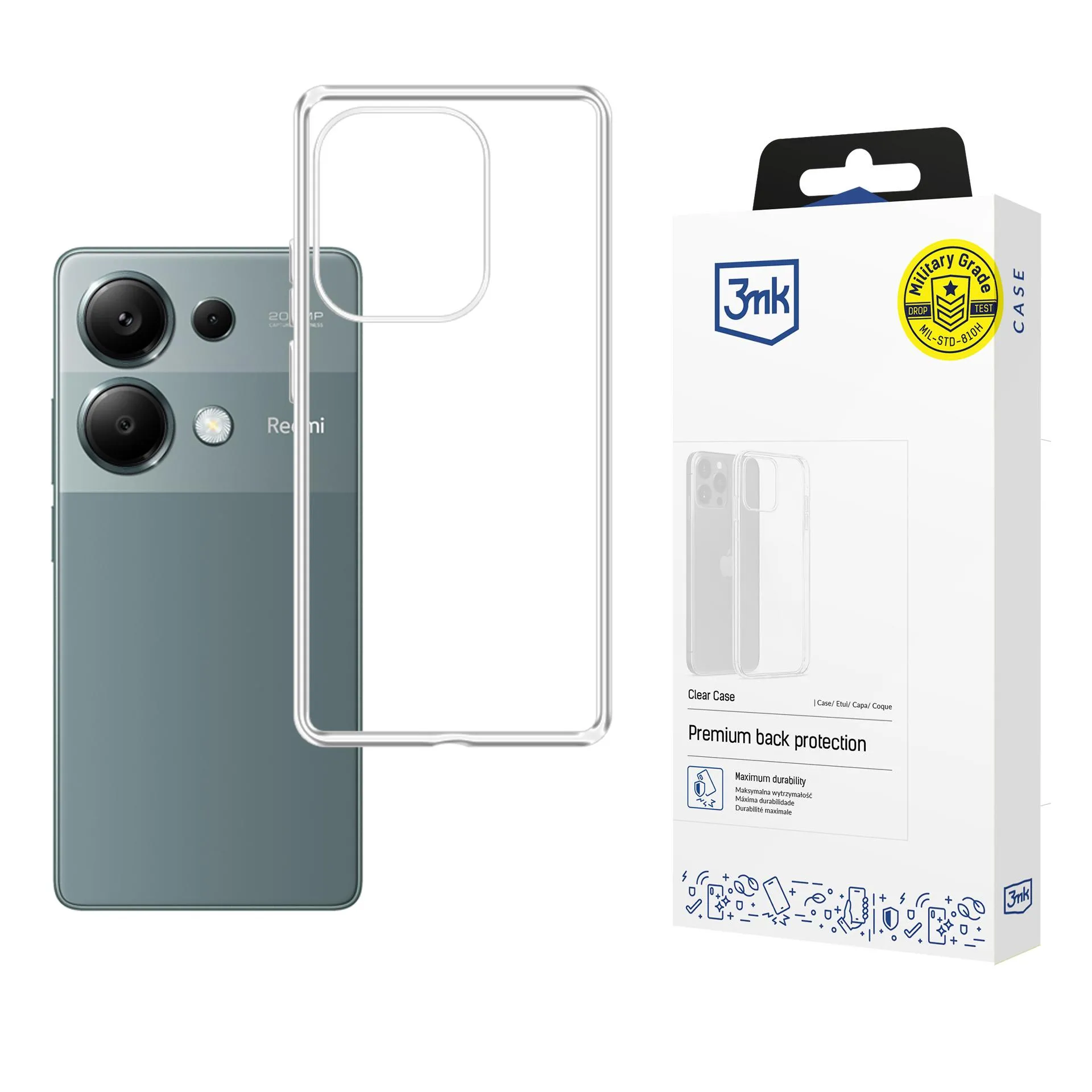 Pouzdro na Redmi Note 13 Pro 4G - 3mk Clear Case