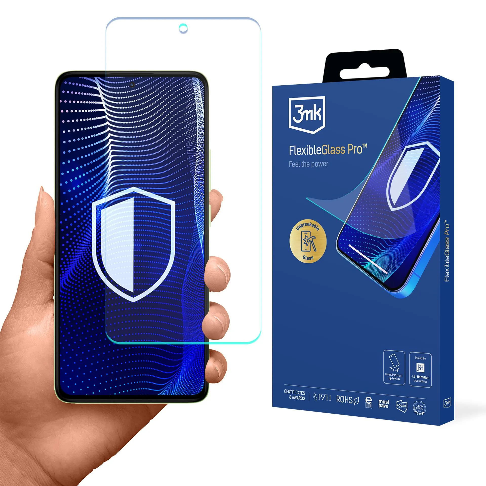 Nerozbitné sklo na Redmi Note 14 4G - 3mk FlexibleGlass Pro