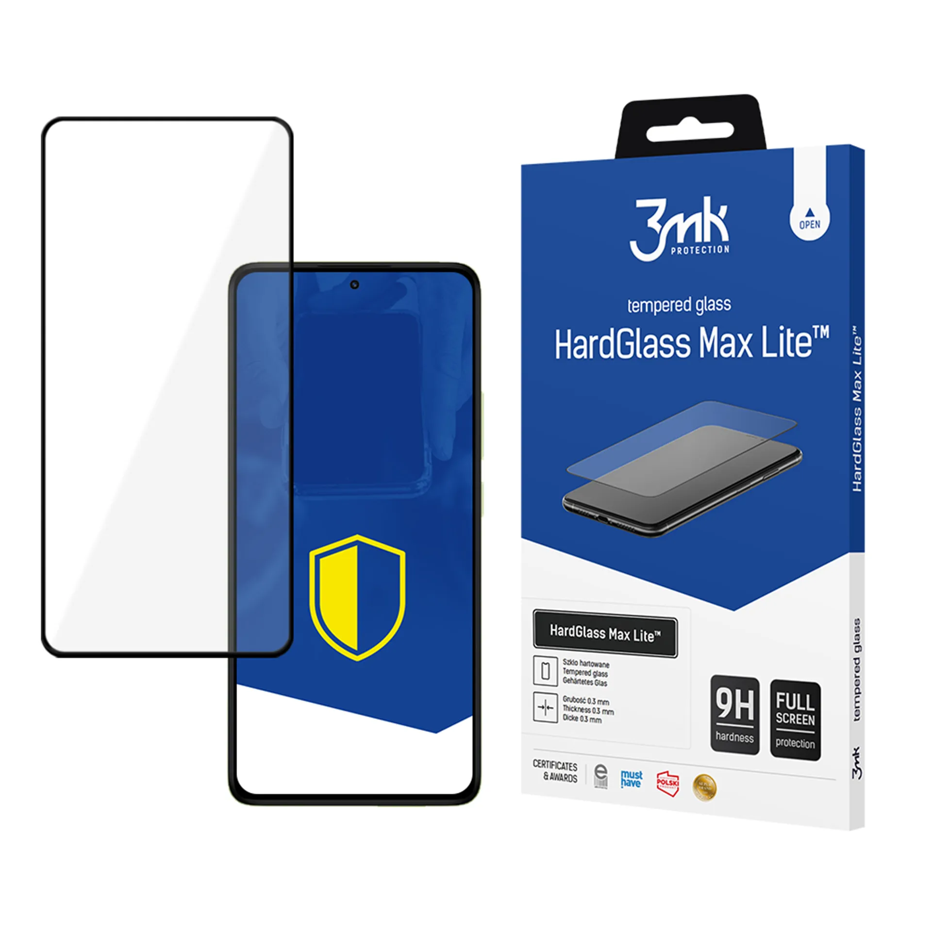 Tvrzené sklo na Redmi Note 14 Pro/Pro+ - 3mk HardGlass Max Lite