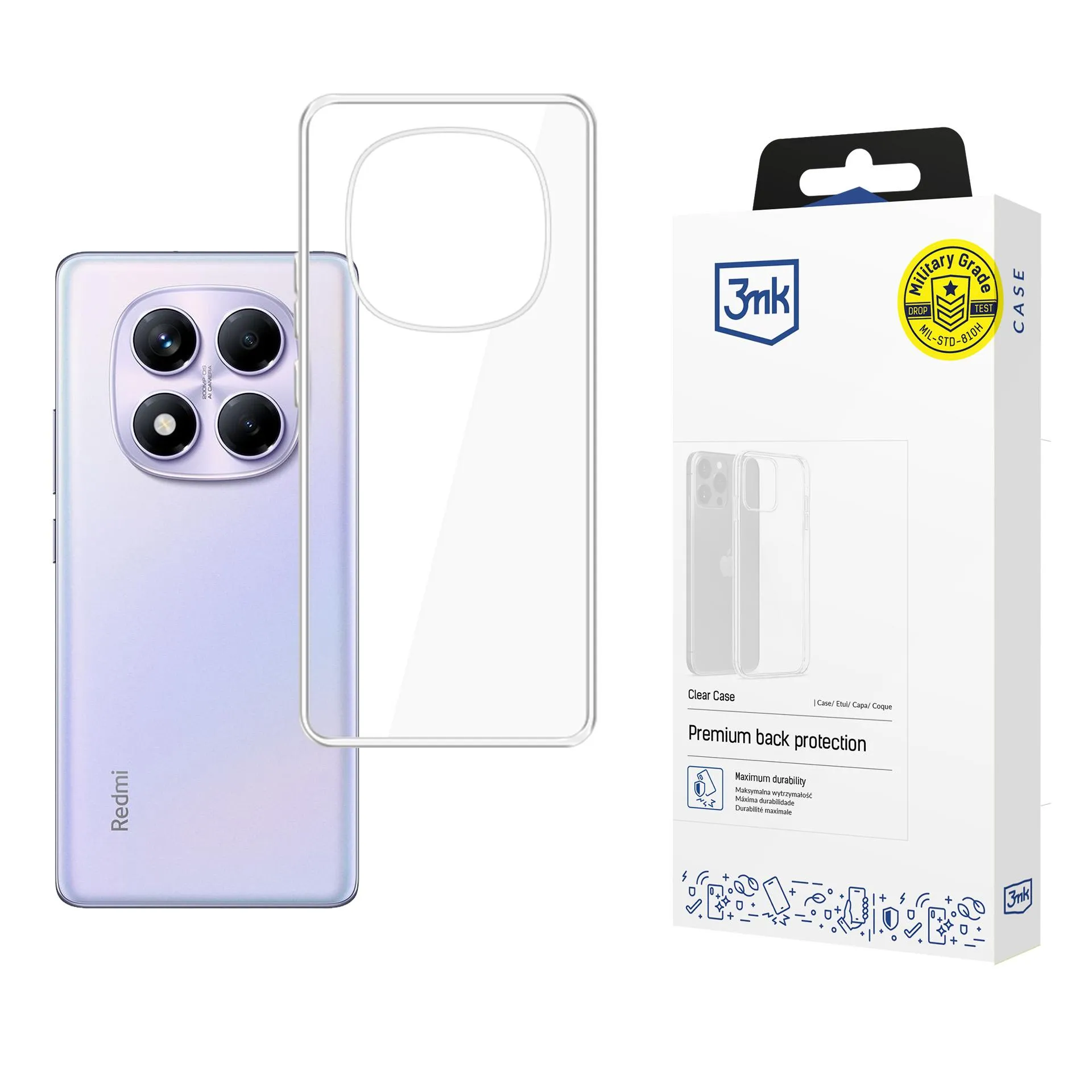 Pouzdro na Redmi Note 14 Pro 4G - 3mk Clear Case
