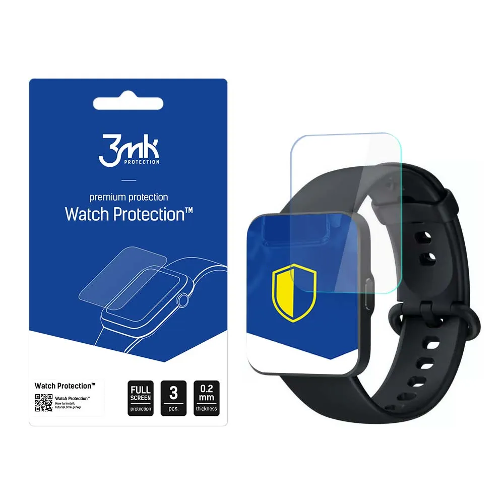 Ochranná fólie na displej chytrých hodinek Redmi Watch 3 - 3mk Watch Protection
