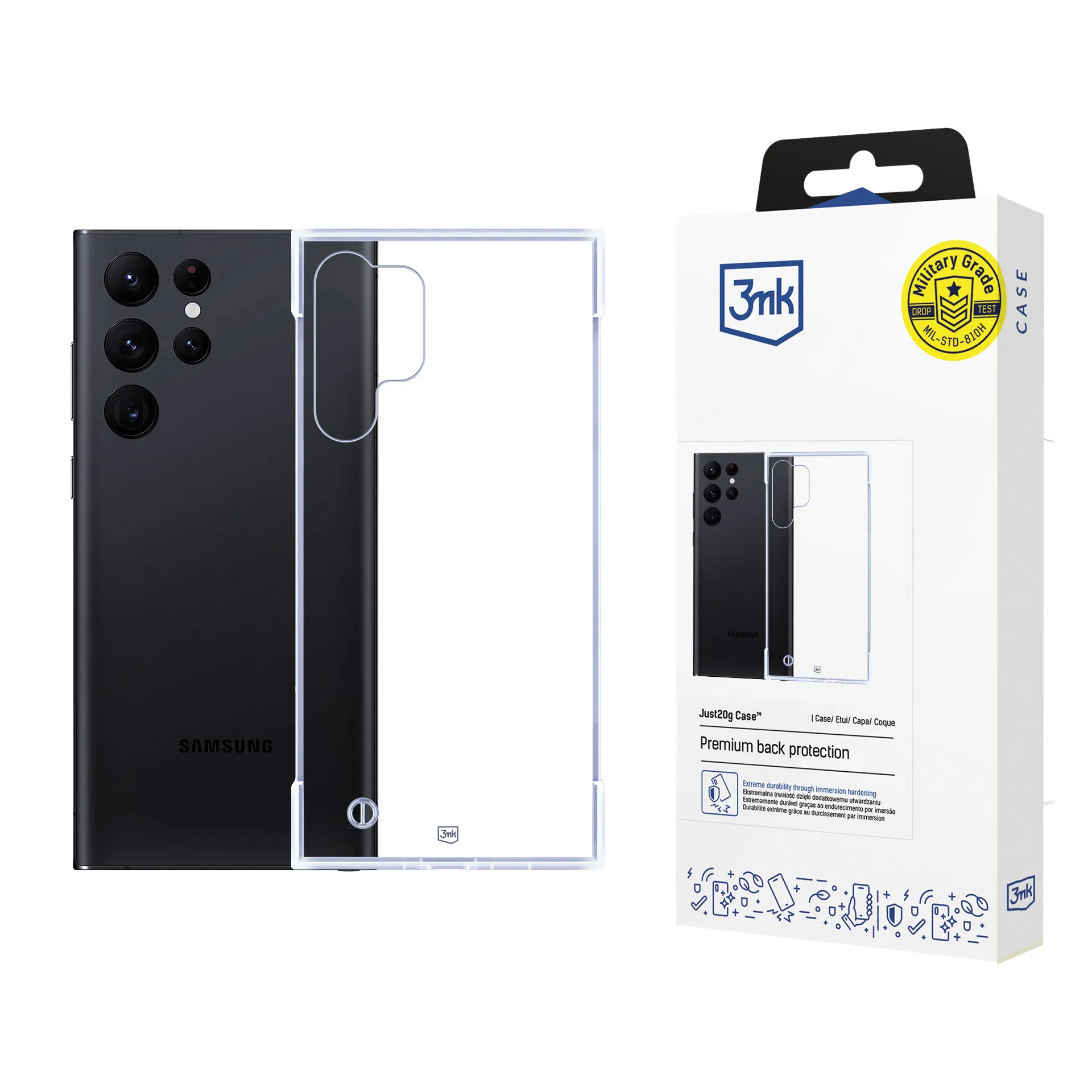 Ultralehké pouzdro na Samsung Galaxy S24 Ultra - 3mk Just20g Clear Case