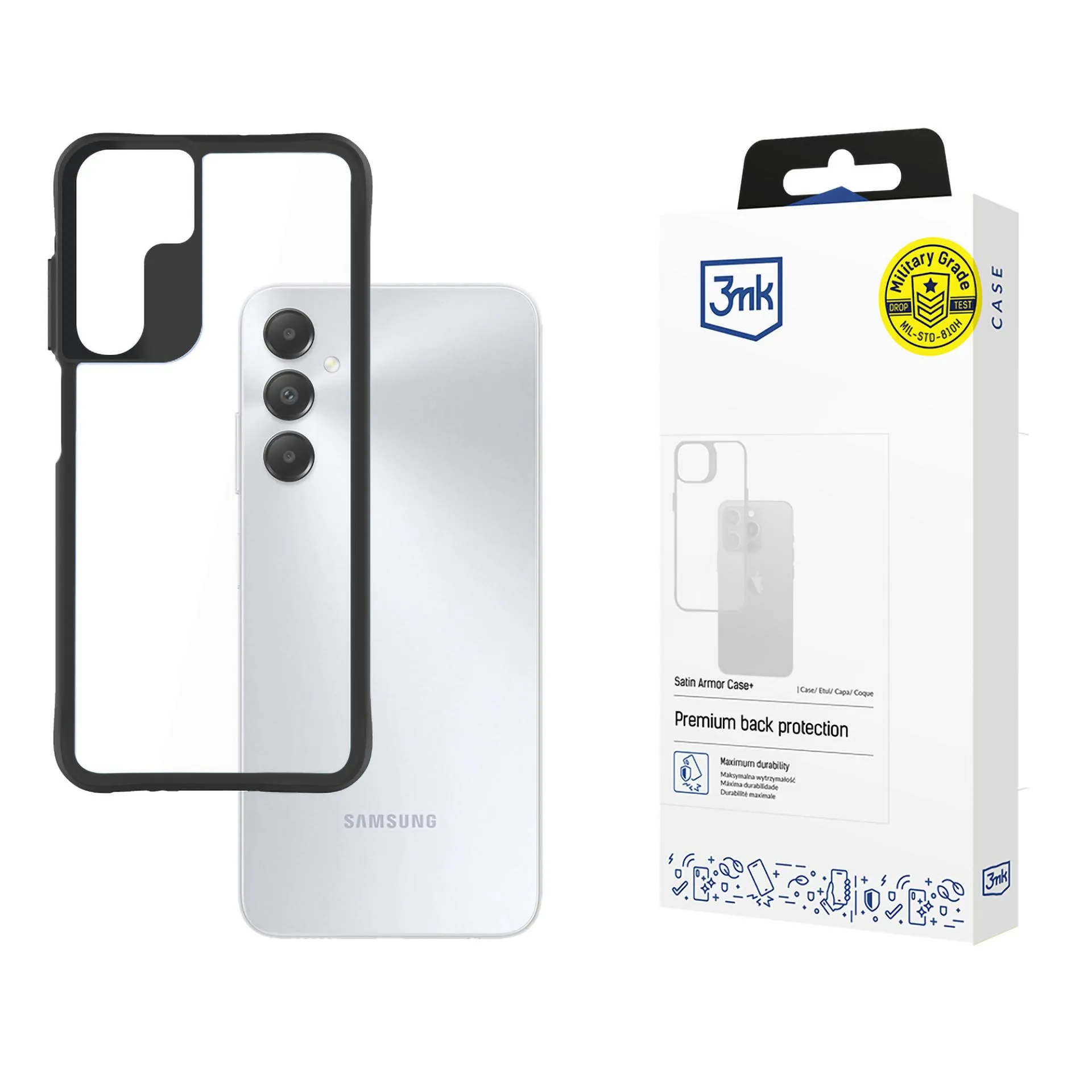Pouzdro na Samsung Galaxy A15 5G - 3mk Satin Armor Case+