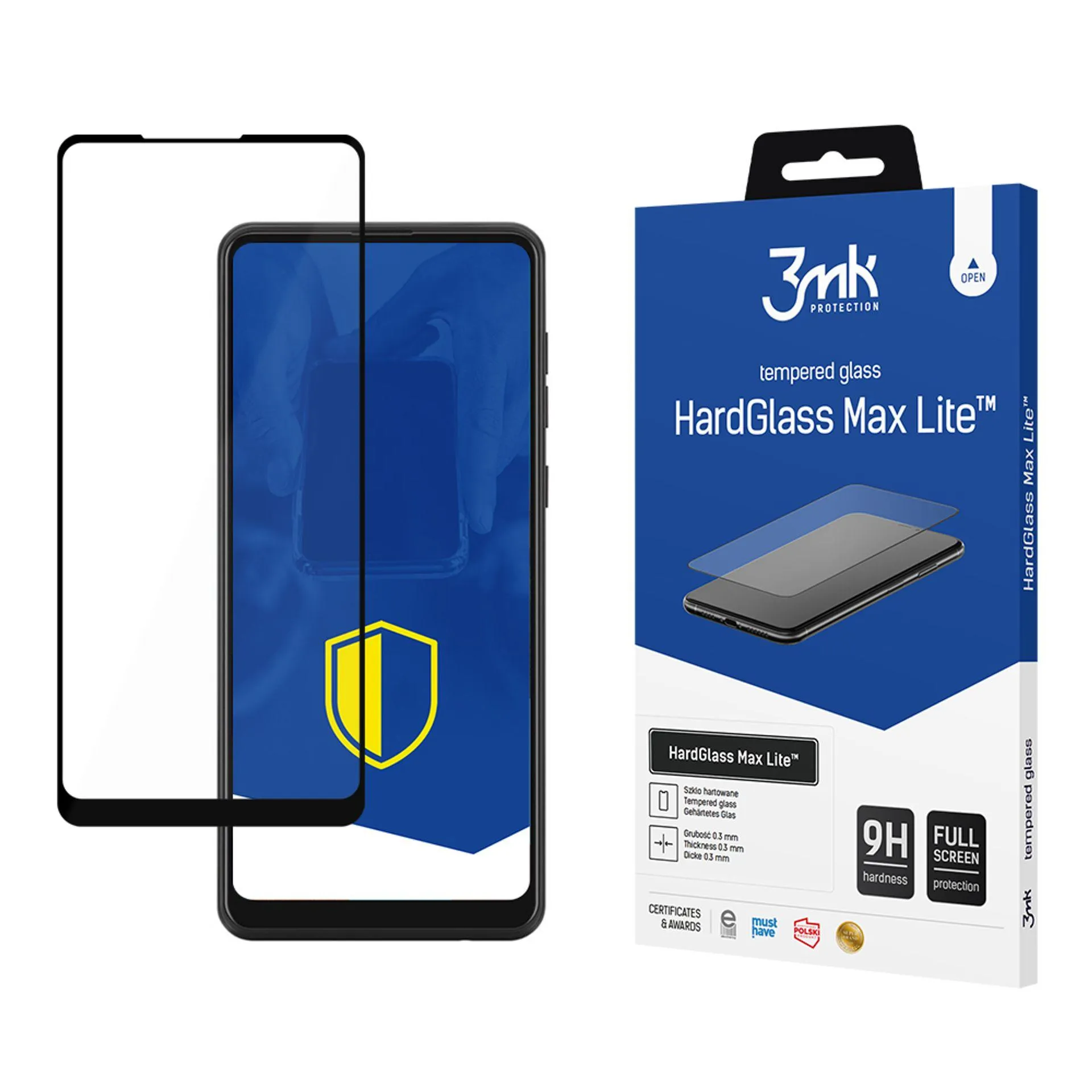Tvrzené sklo na Samsung Galaxy A21 - 3mk HardGlass Max Lite
