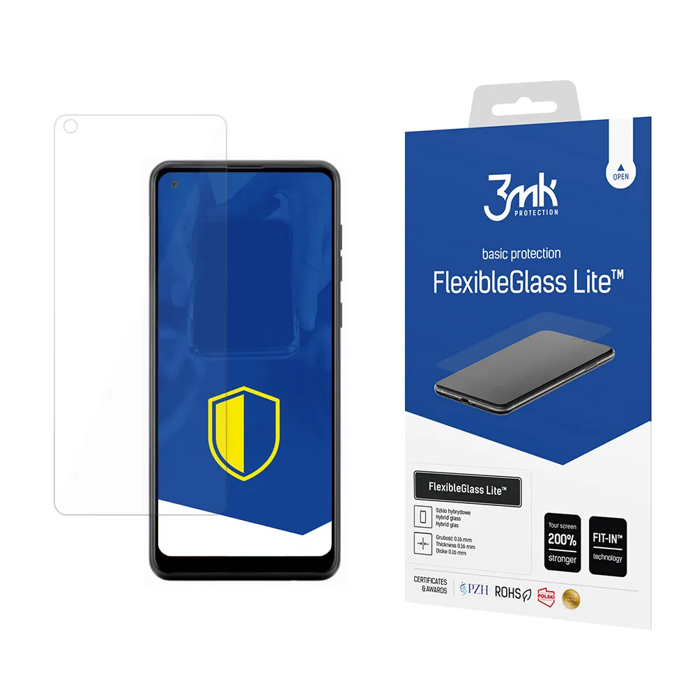 Nerozbitné hybridní sklo na Samsung Galaxy A21s - 3mk FlexibleGlass Lite