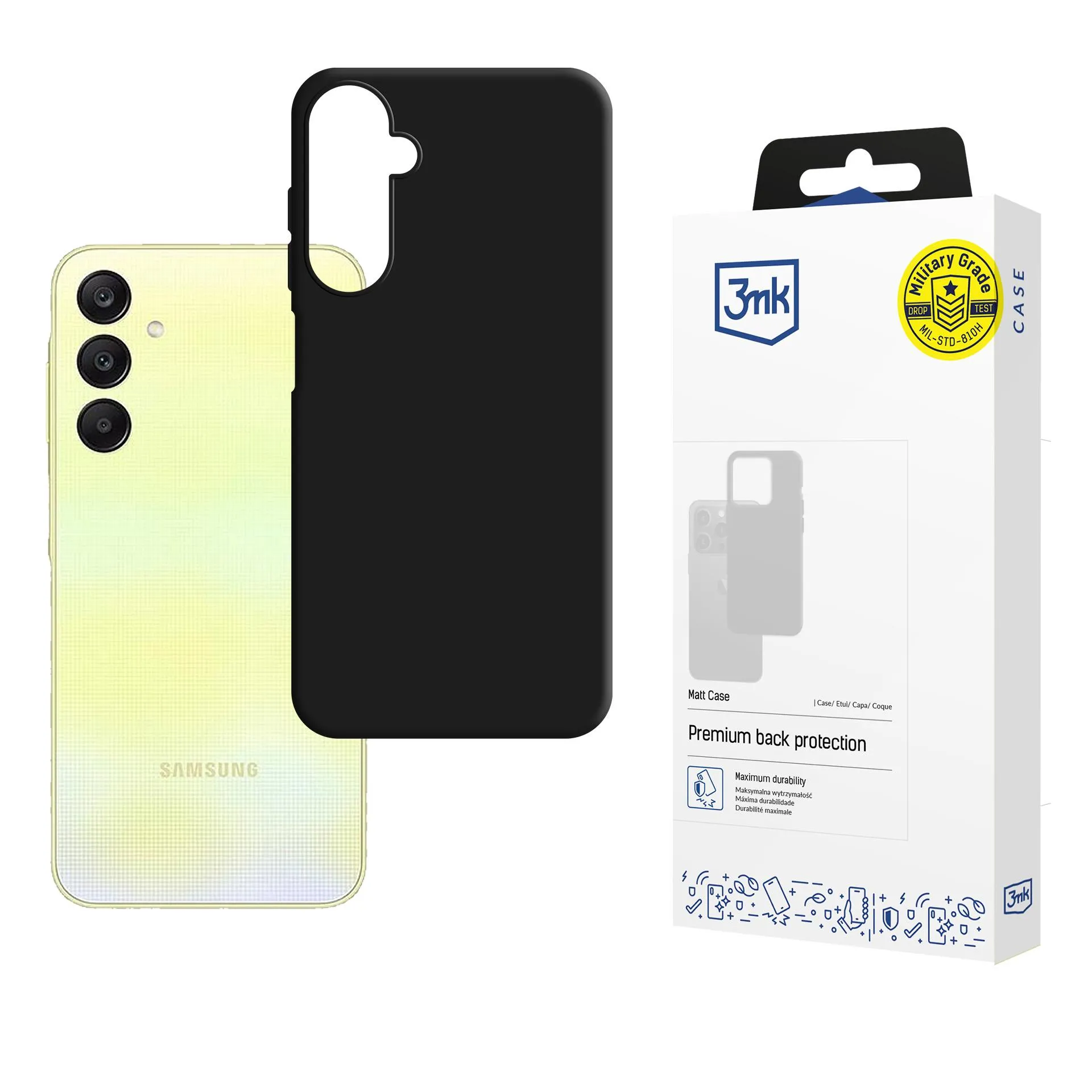 Pouzdro na Samsung Galaxy A26 5G - 3mk Matt Case Černá