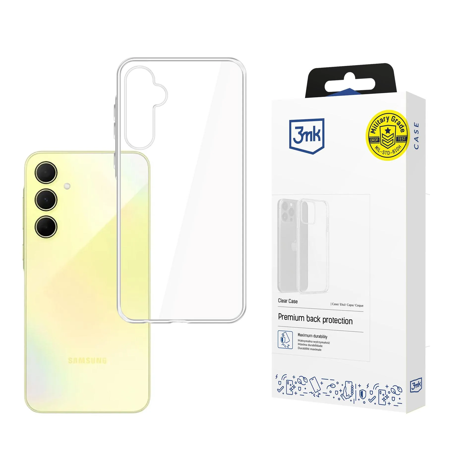 Pouzdro na Samsung Galaxy A35 5G - 3mk Clear Case