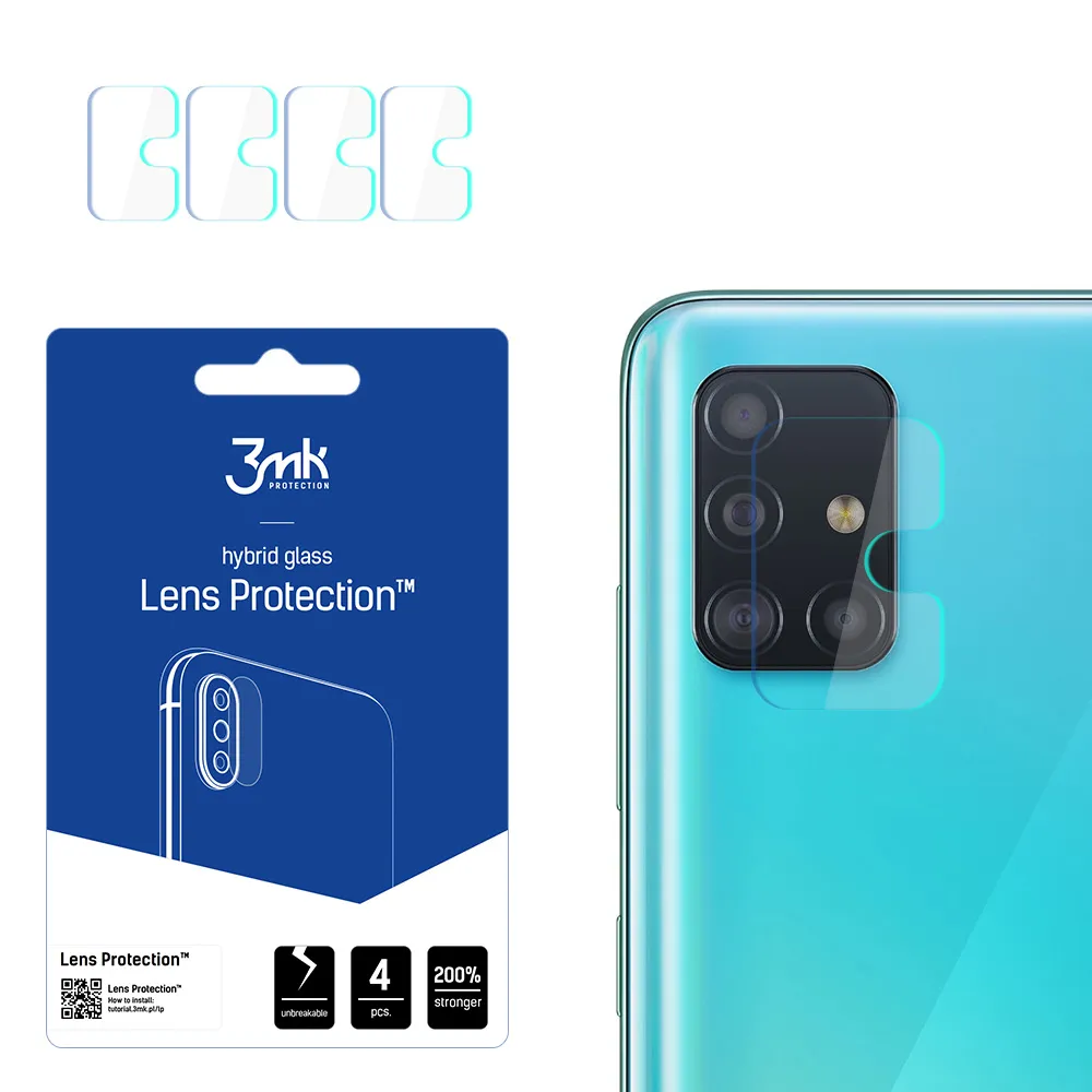Sklo na objektiv fotoaparátu pro Samsung Galaxy A51 5G - 3mk Lens Protection