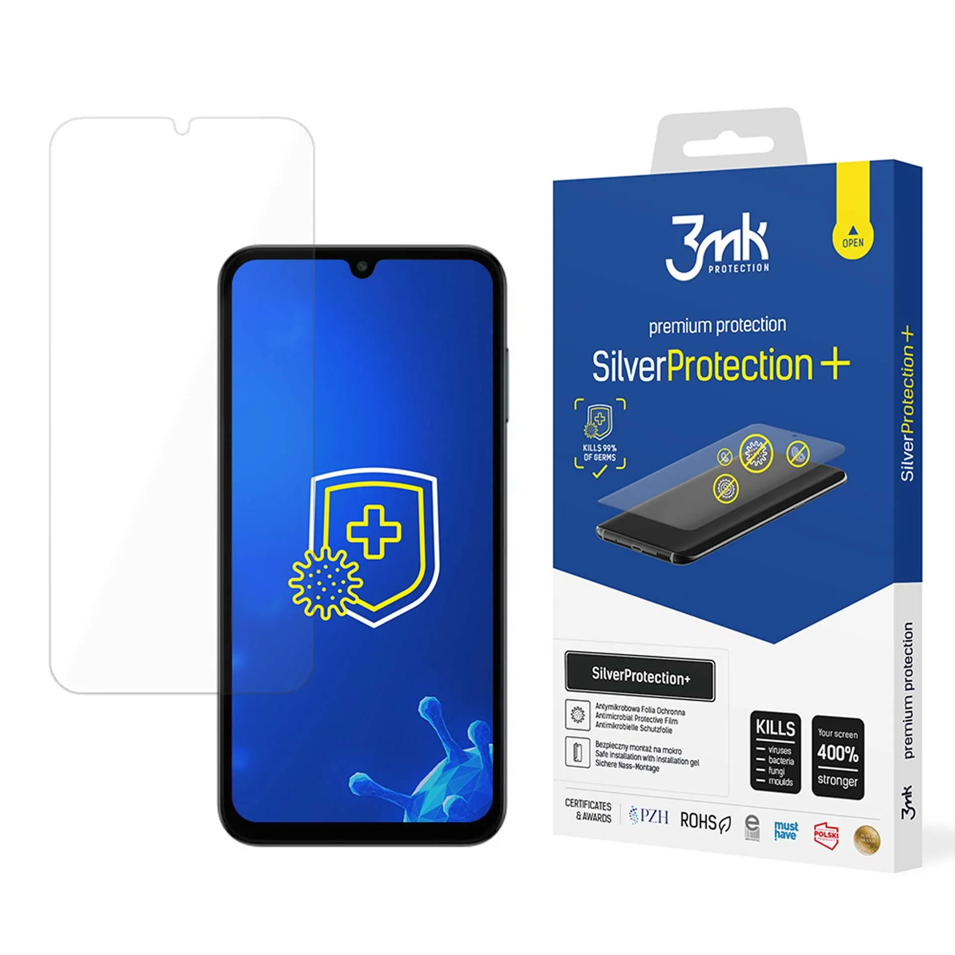 Antinárazová ochranná fólie na Samsung Galaxy M15 5G - 3mk SilverProtection+