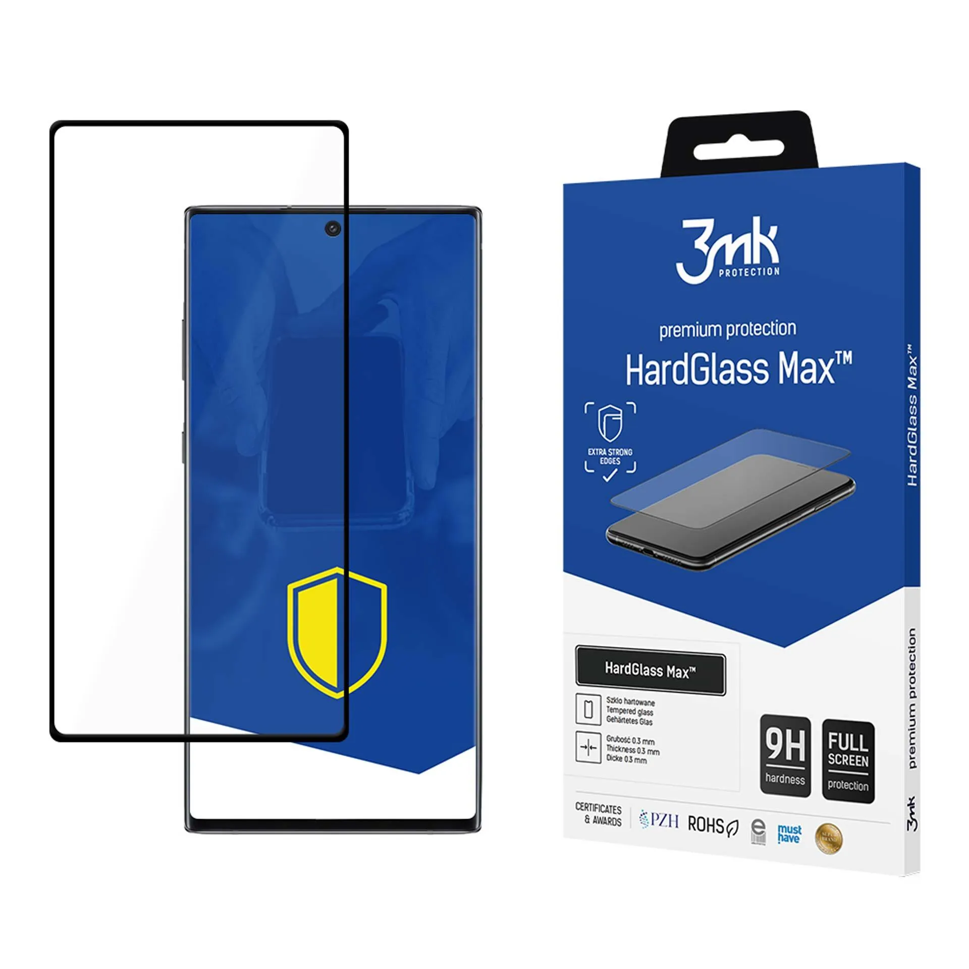 Zpevněné tvrzené sklo na Samsung Galaxy Note 10+ - 3mk HardGlass Max