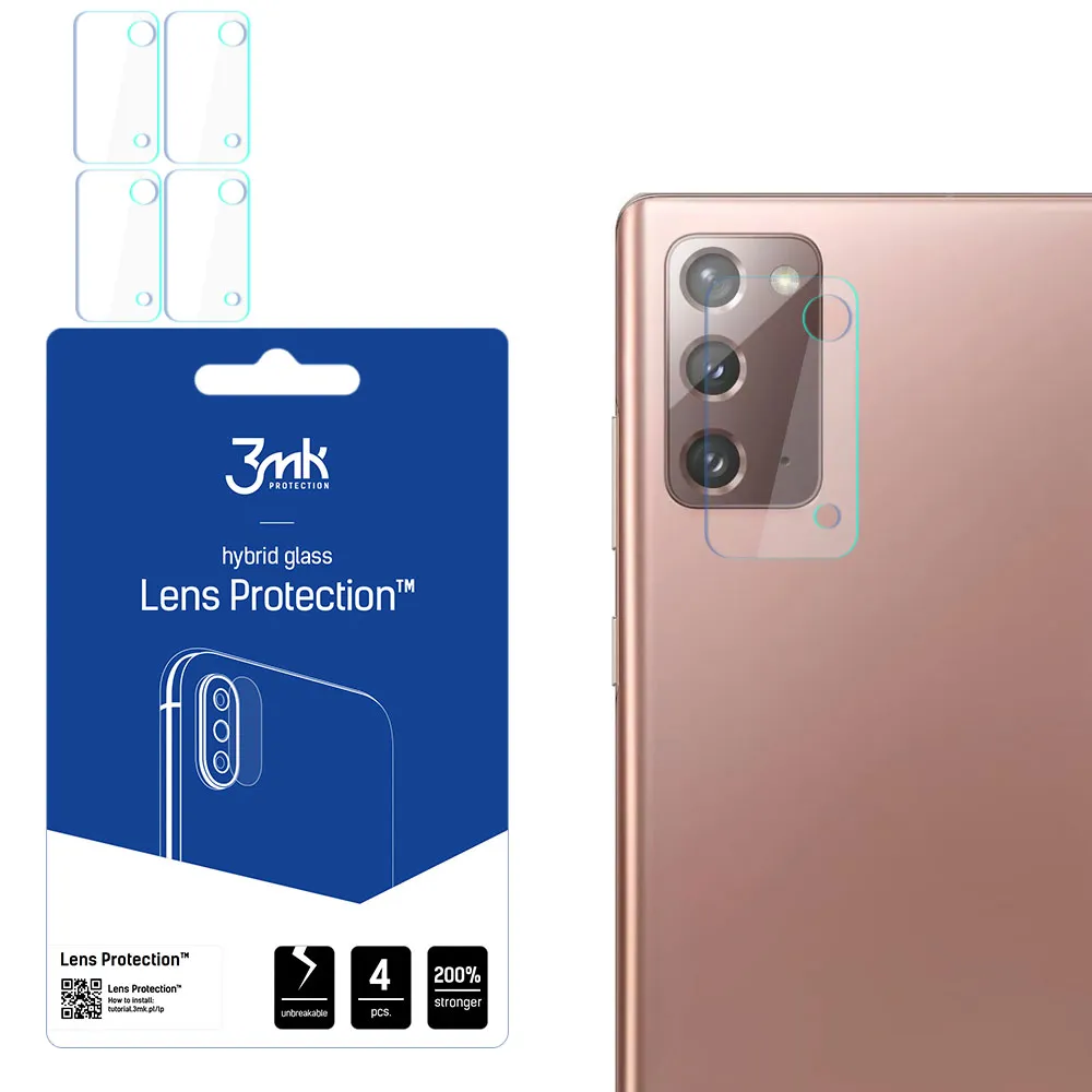 Sklo na objektiv fotoaparátu pro Samsung Galaxy Note 20 5G - 3mk Lens Protection