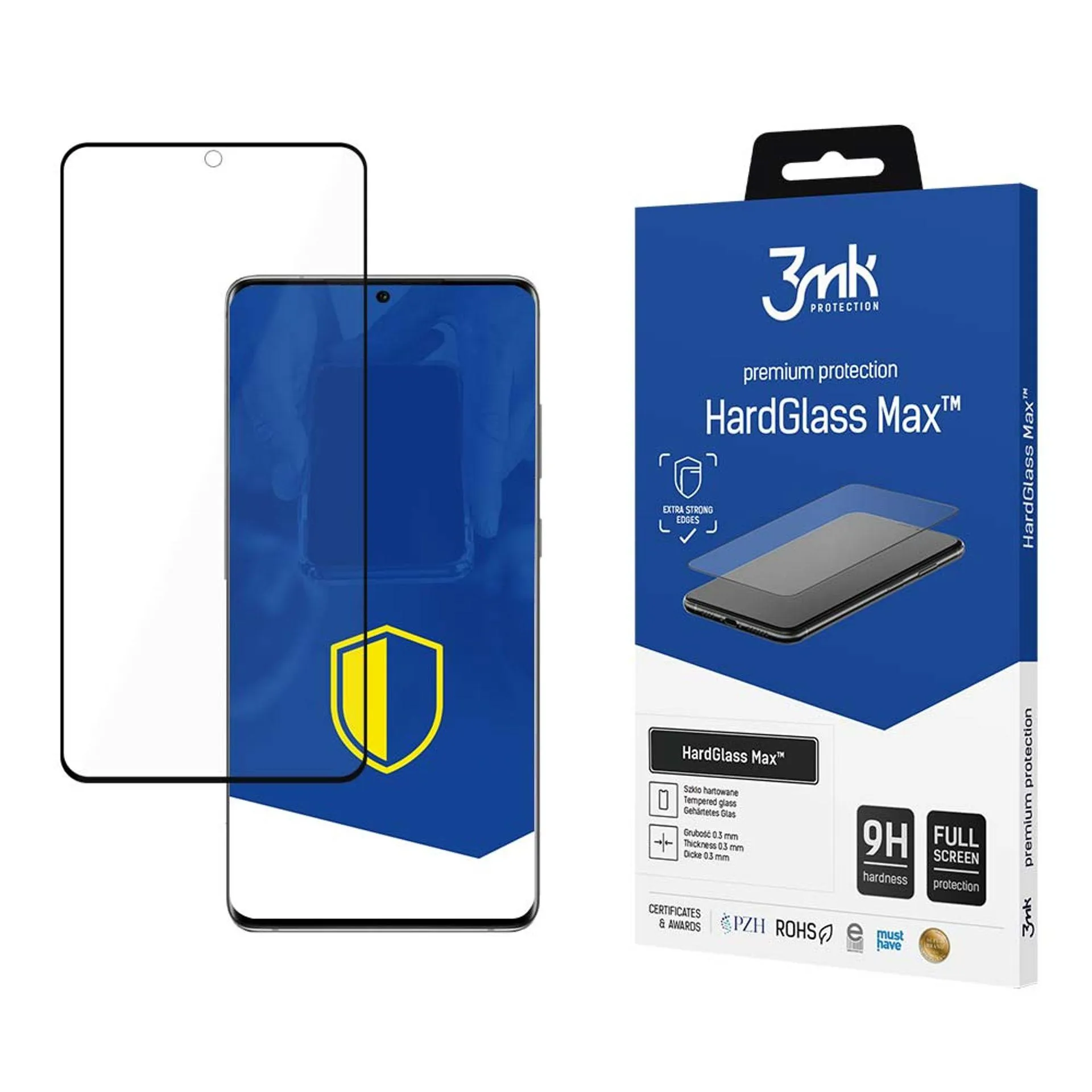 Zpevněné tvrzené sklo na Samsung Galaxy S20 5G - 3mk HardGlass Max