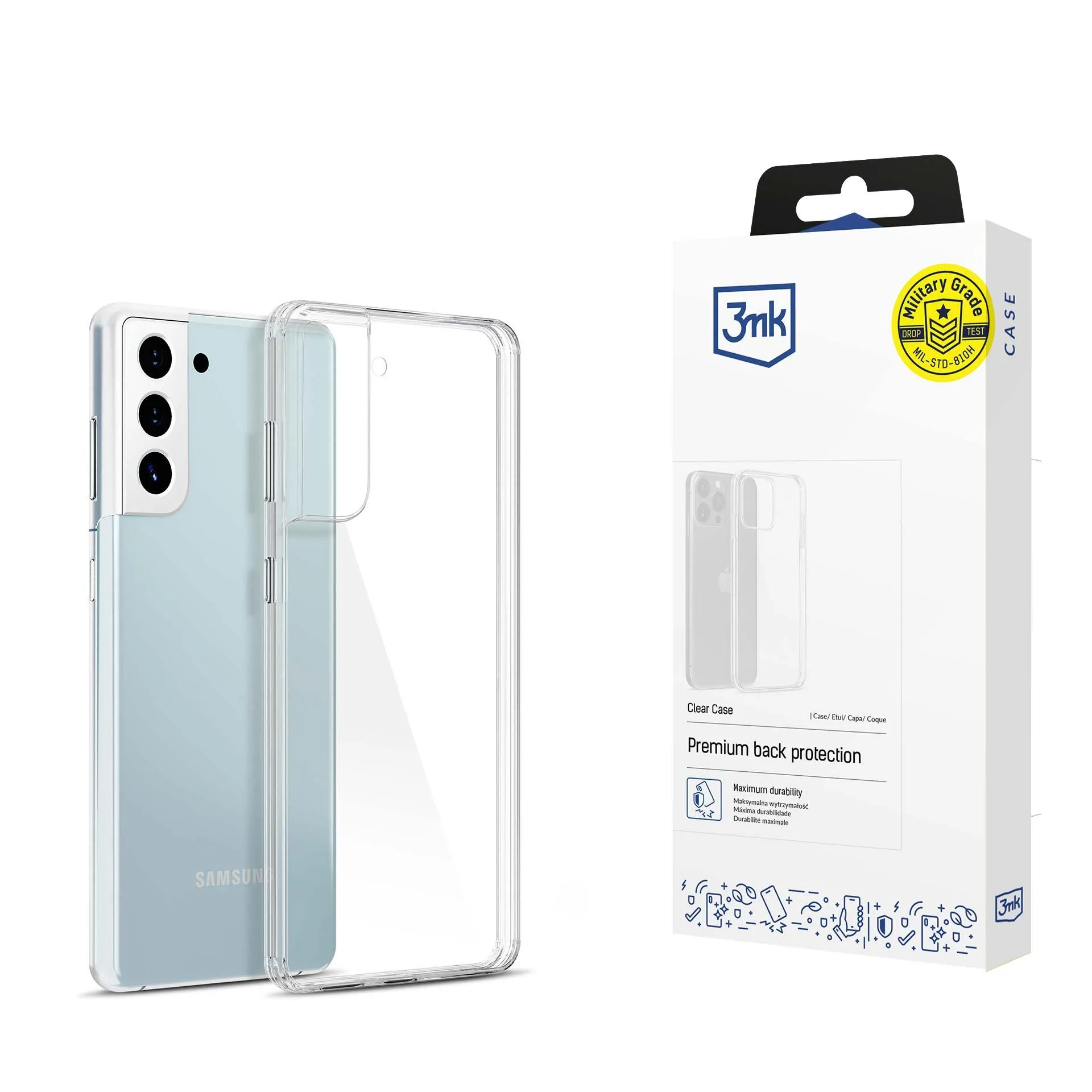 Pouzdro na Samsung Galaxy S21+ 5G - 3mk Clear Case