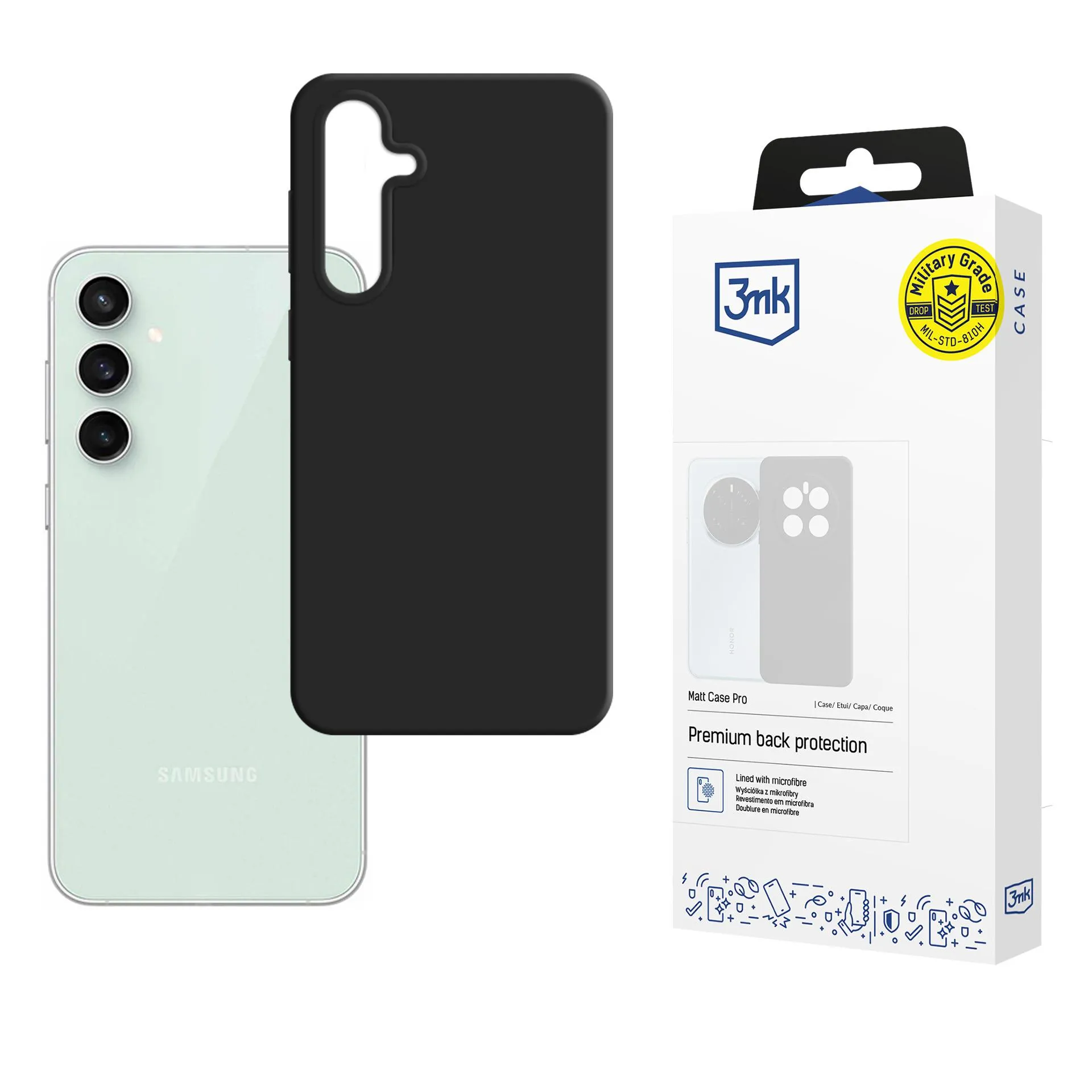 Pouzdro na Samsung Galaxy S23 FE - 3mk Matt Case Black