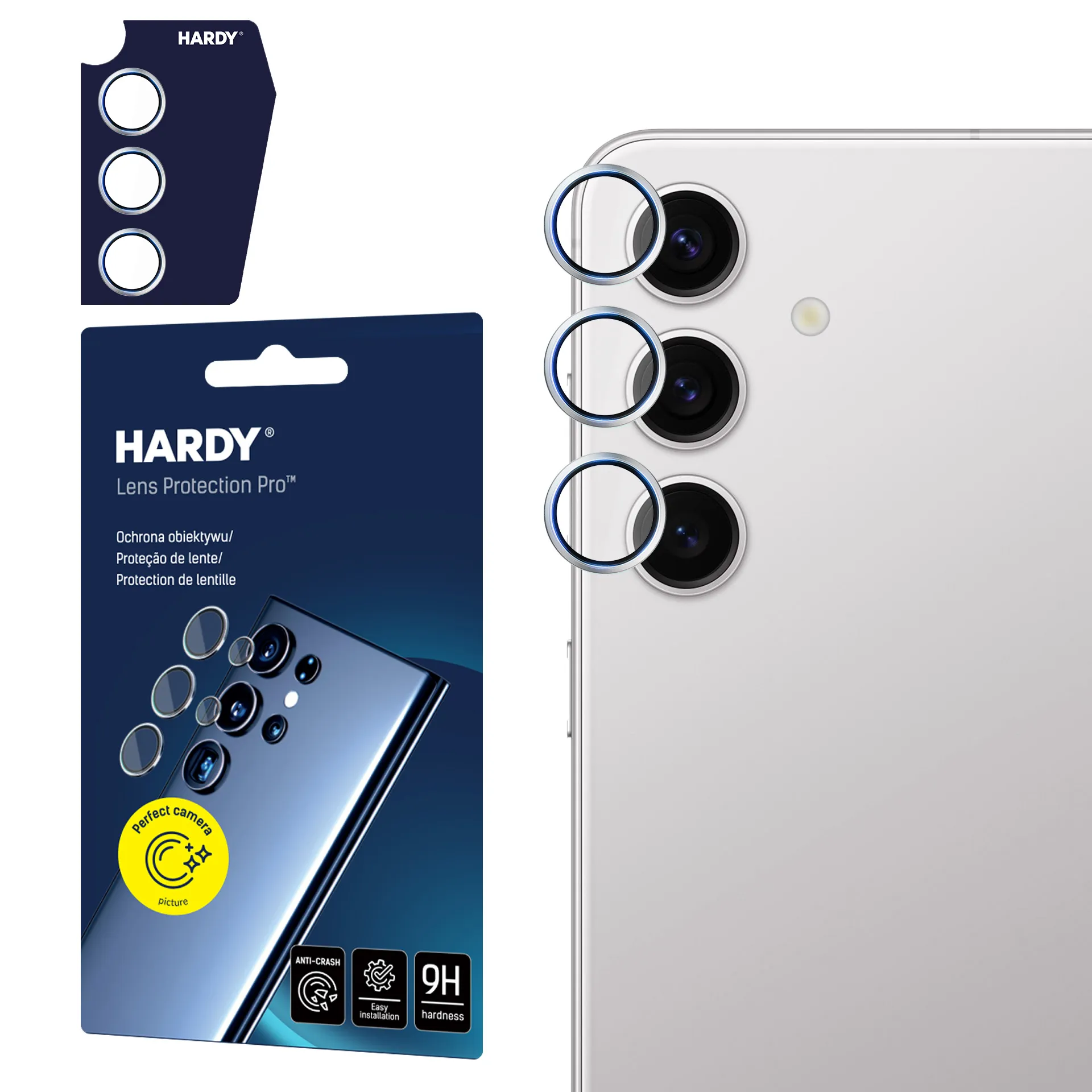 Ochrana objektivu na Apple iPhone 15 Pro - 3mk HARDY Lens Protection Pro
