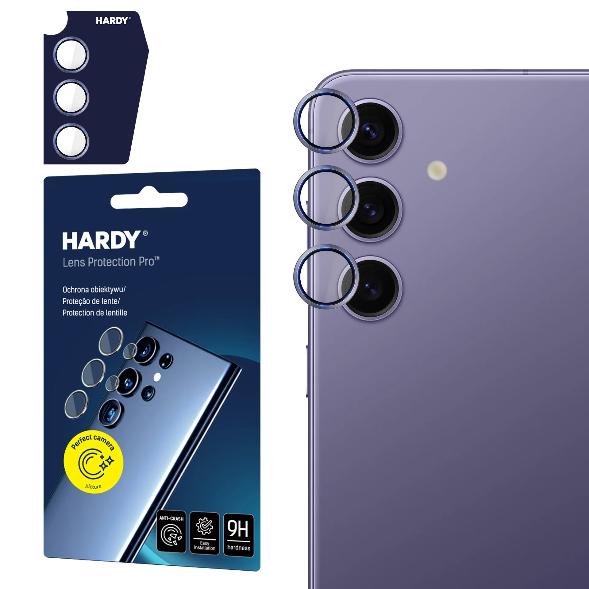 Ochrana objektivu na Apple iPhone 15 Pro - 3mk HARDY Lens Protection Pro