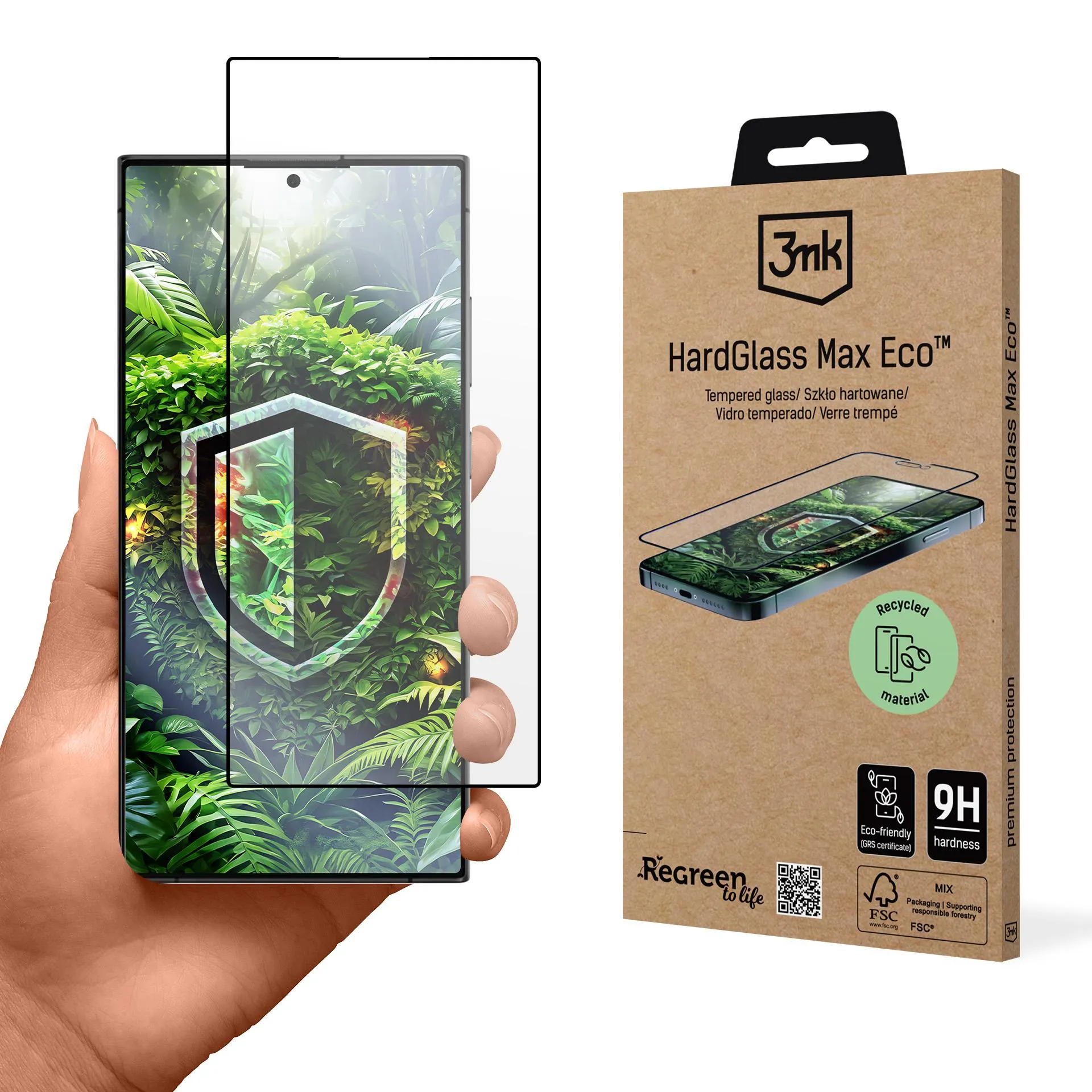 Tvrzené sklo na Samsung Galaxy S24 Ultra - 3mk HardGlass Max Eco