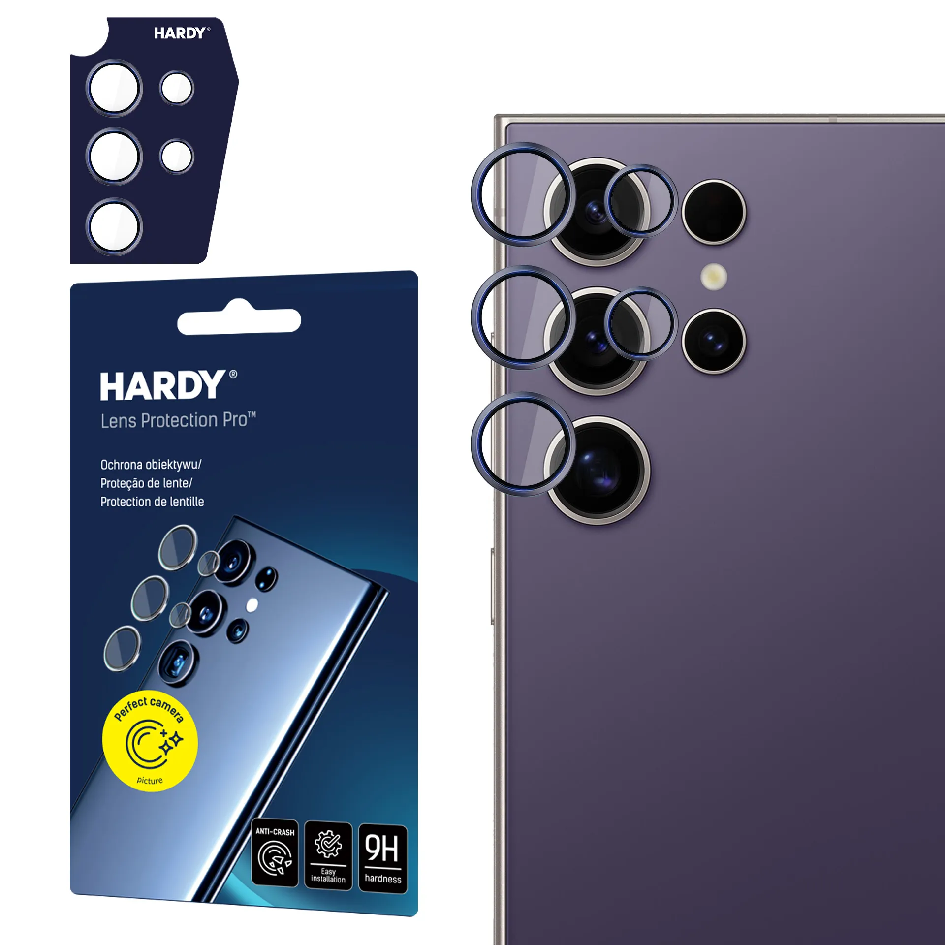 Ochrana objektivu na Apple iPhone 15 Pro - 3mk HARDY Lens Protection Pro