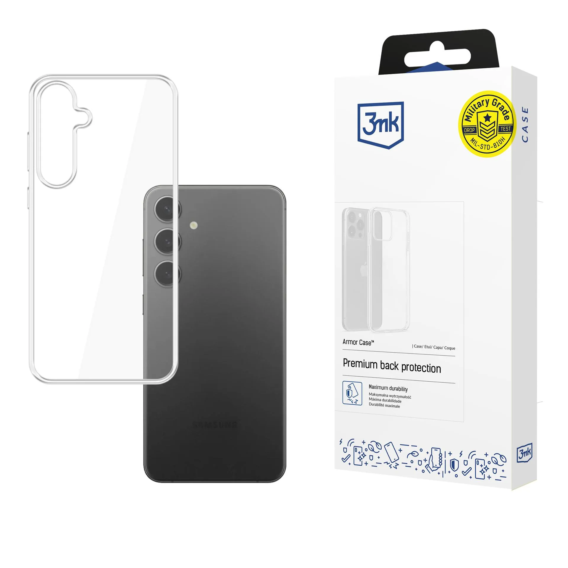 Pouzdro na Samsung Galaxy S25 - 3mk Clear Case
