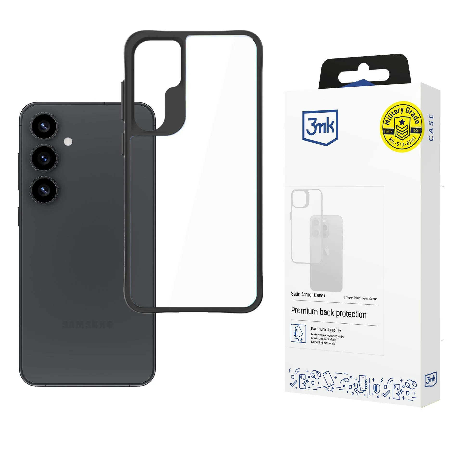 Pouzdro na Samsung Galaxy S25 - 3mk Satin Armor Case+