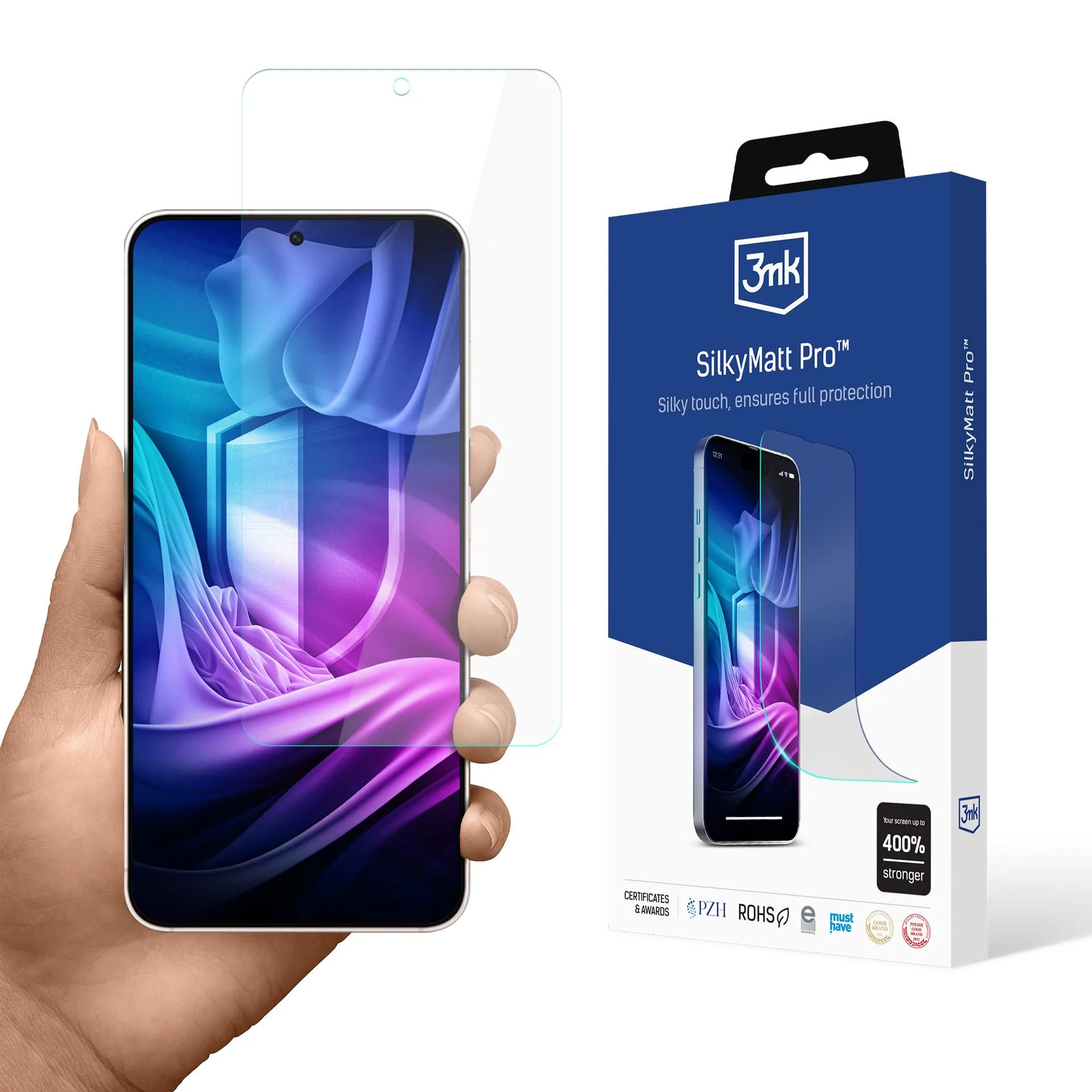 Matná fólie na Samsung Galaxy S25 Edge - 3mk SilkyMatt Pro