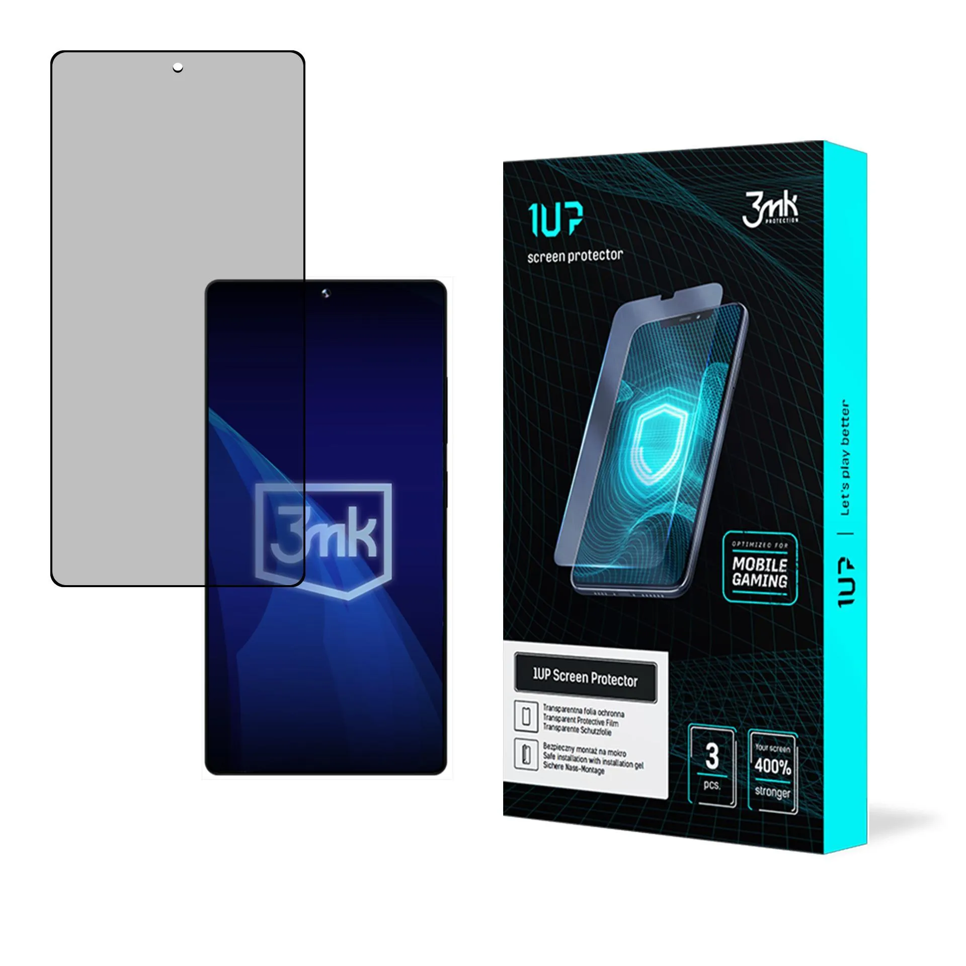 Ochranná fólie pro Samsung Galaxy S25 Ultra - 3mk 1UP chránič obrazovky (3 kusy)
